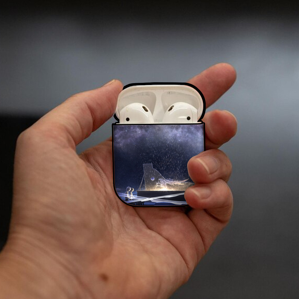 EVA 新世紀エヴァンゲリオン AirPods 第2世代保護ケース ハードシェル ブラック 耐衝撃・防指紋・カラビナ付き