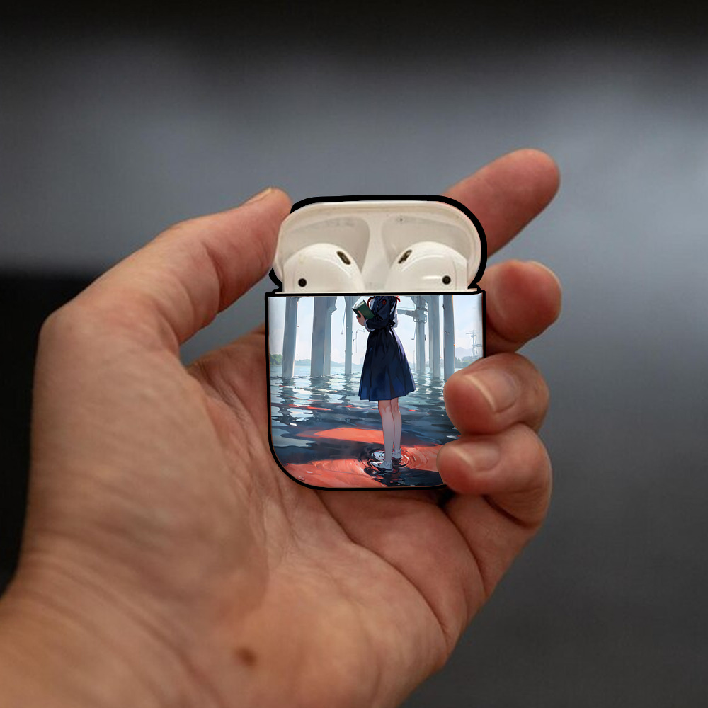 EVA 新世紀エヴァンゲリオン AirPods 第2世代保護ケース ハードシェル ブラック 耐衝撃・防指紋・カラビナ付き