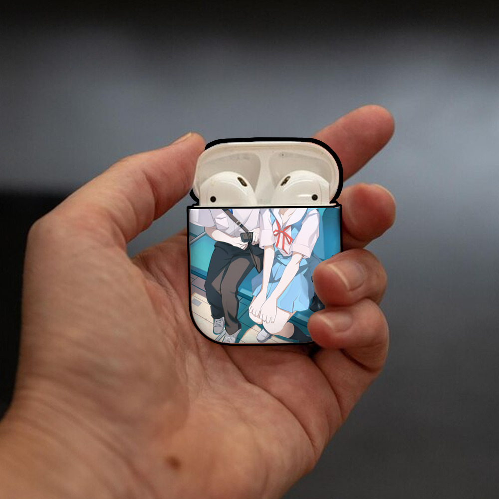 EVA 新世紀エヴァンゲリオン AirPods 第2世代保護ケース ハードシェル ブラック 耐衝撃・防指紋・カラビナ付き