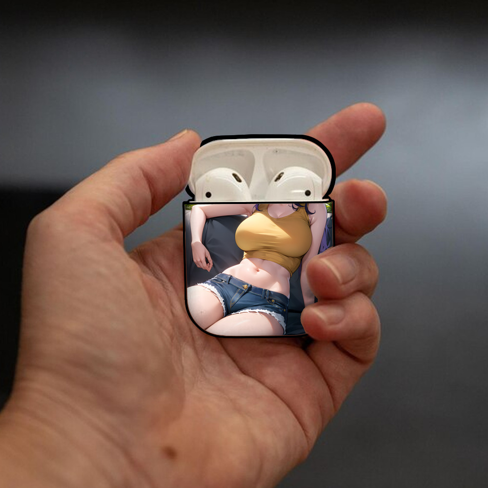 EVA 新世紀エヴァンゲリオン AirPods 第2世代保護ケース ハードシェル ブラック 耐衝撃・防指紋・カラビナ付き