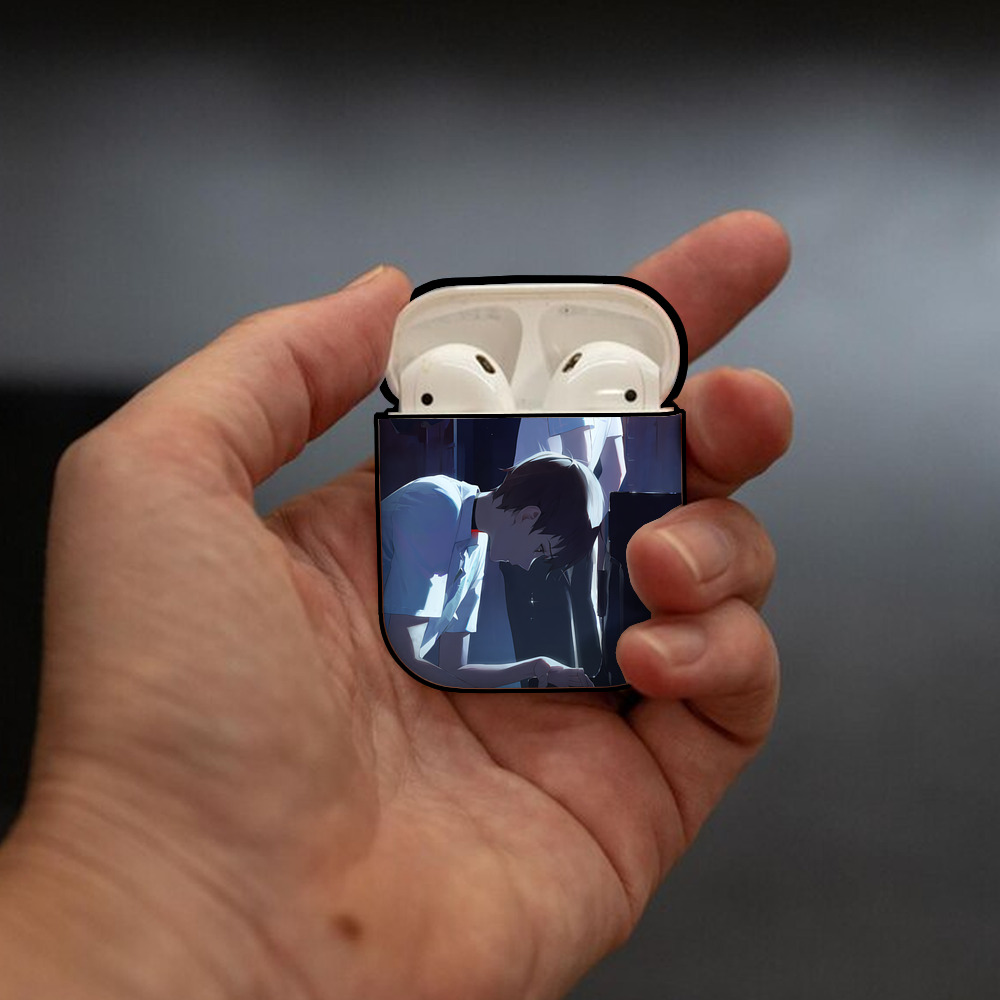 EVA 新世紀エヴァンゲリオン AirPods 第2世代保護ケース ハードシェル ブラック 耐衝撃・防指紋・カラビナ付き