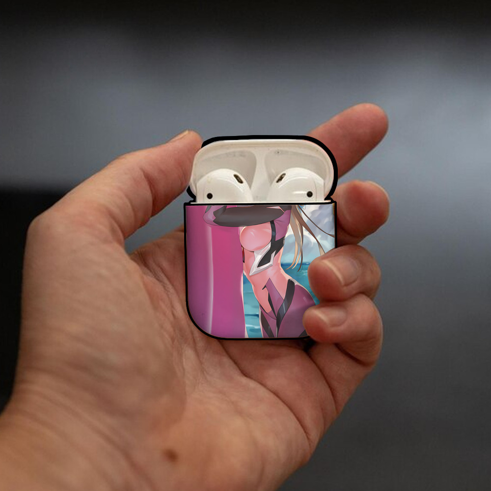 EVA 新世紀エヴァンゲリオン AirPods 第2世代保護ケース ハードシェル ブラック 耐衝撃・防指紋・カラビナ付き