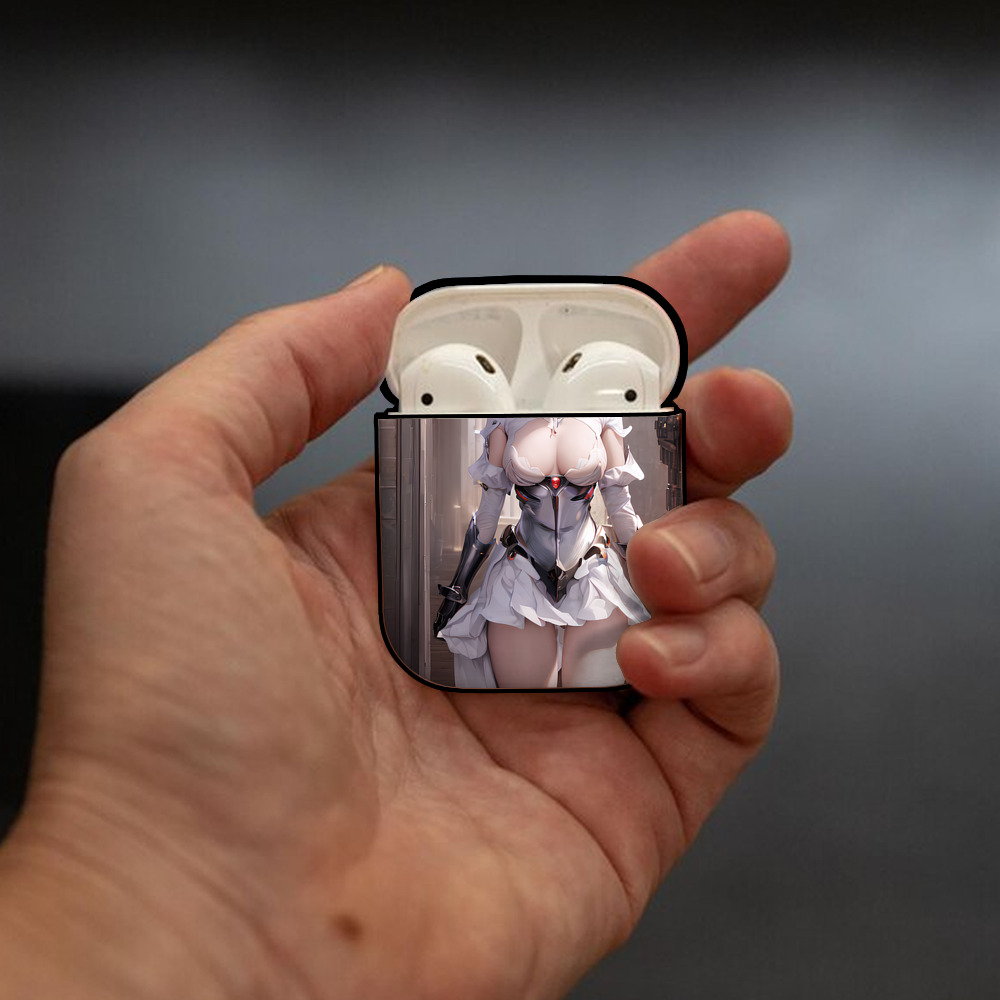 EVA 新世紀エヴァンゲリオン AirPods 第2世代保護ケース ハードシェル ブラック 耐衝撃・防指紋・カラビナ付き