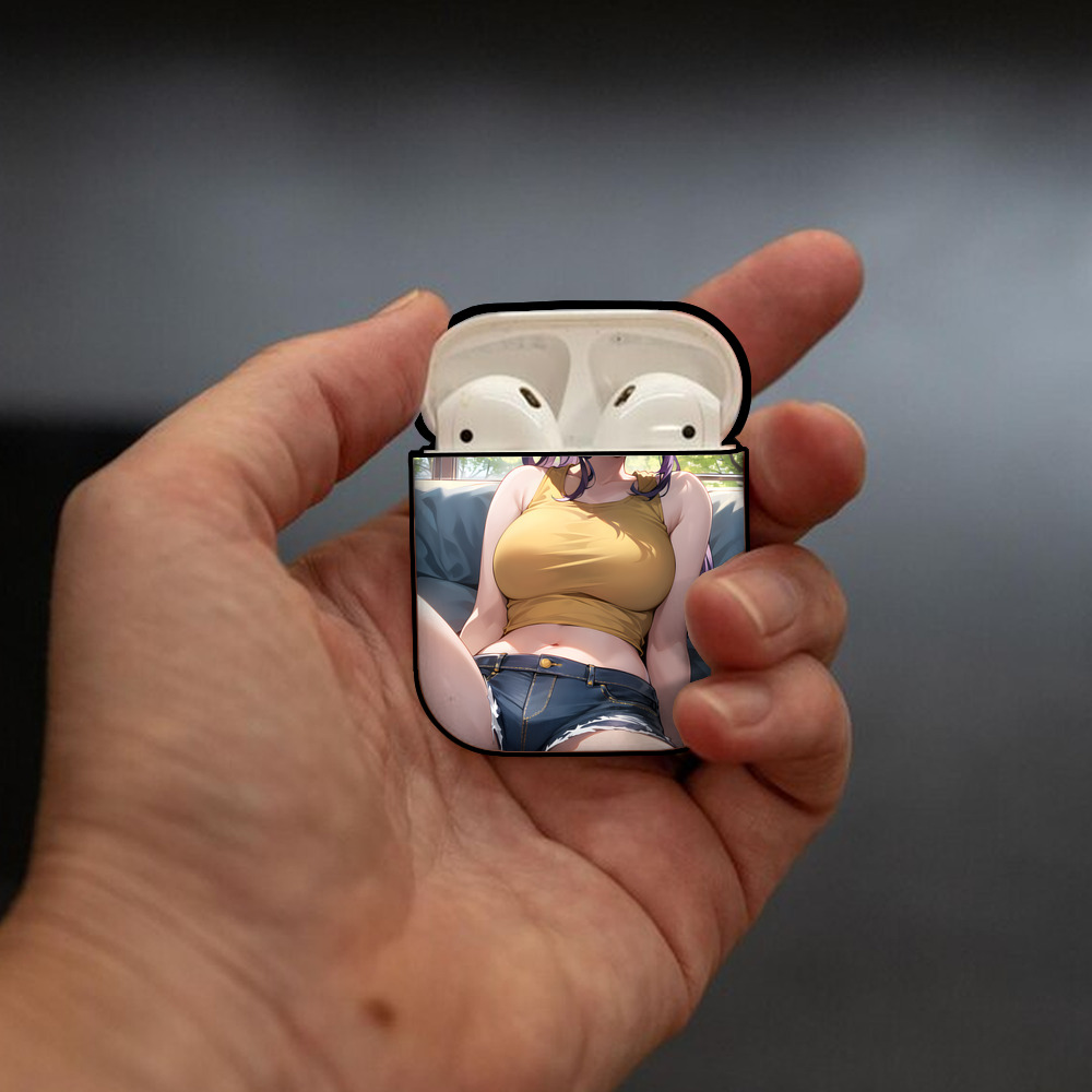 EVA 新世紀エヴァンゲリオン AirPods 第2世代保護ケース ハードシェル ブラック 耐衝撃・防指紋・カラビナ付き