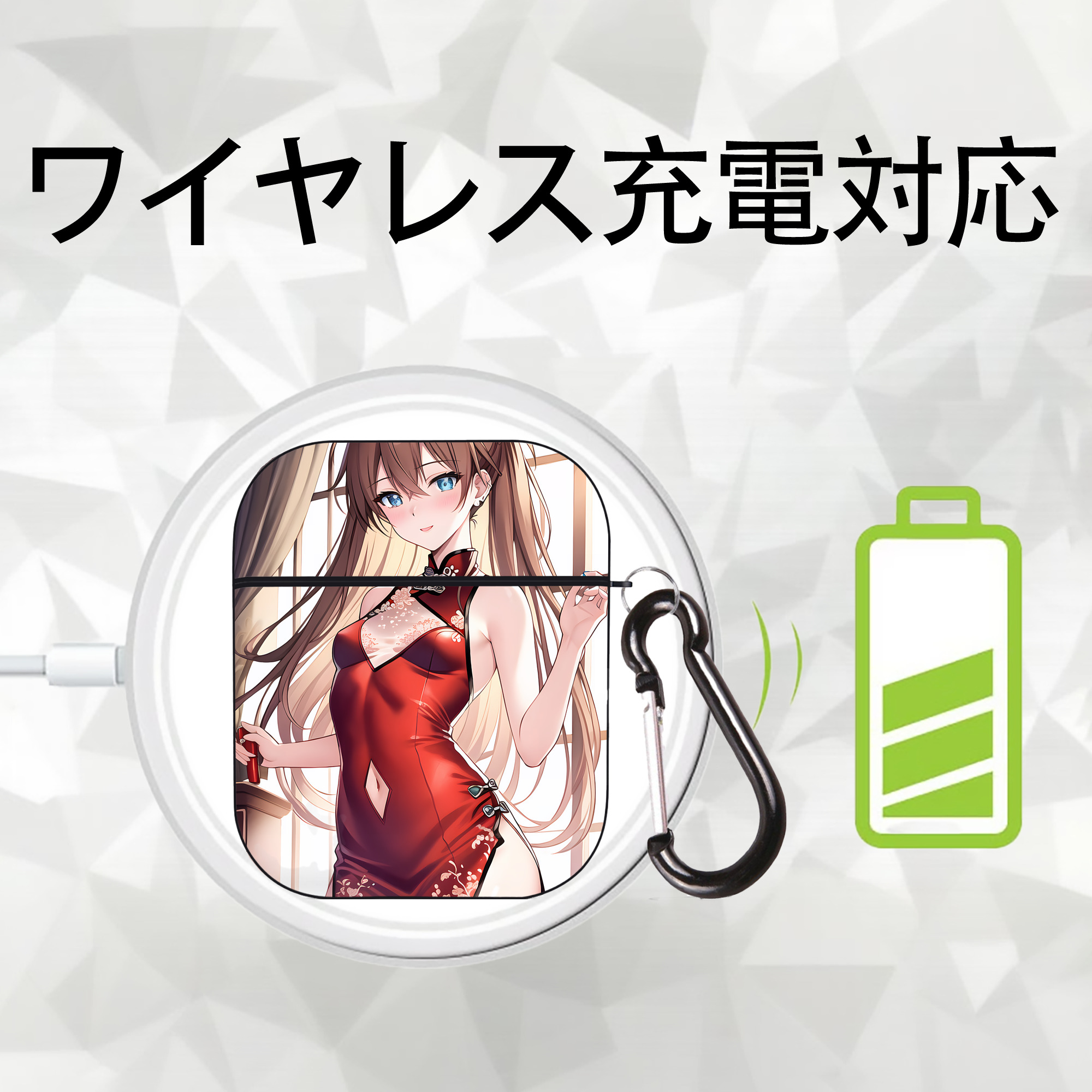 EVA 新世紀エヴァンゲリオン AirPods 第2世代保護ケース ハードシェル ブラック 耐衝撃・防指紋・カラビナ付き