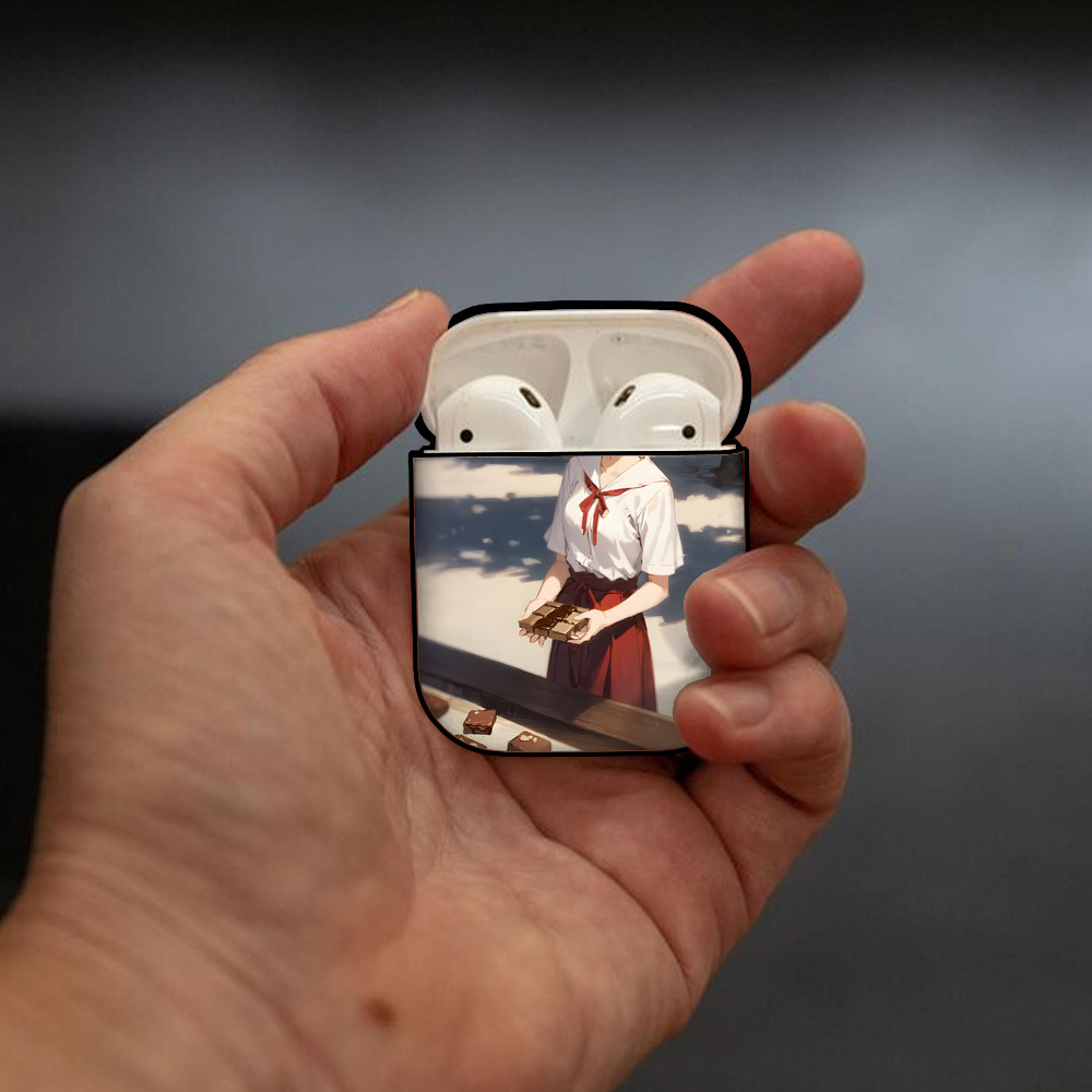 EVA 新世紀エヴァンゲリオン AirPods 第2世代保護ケース ハードシェル ブラック 耐衝撃・防指紋・カラビナ付き