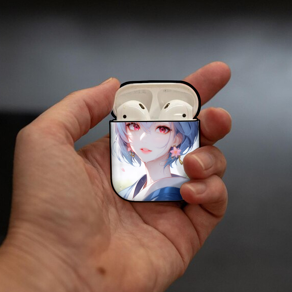 EVA 新世紀エヴァンゲリオン AirPods 第2世代保護ケース ハードシェル ブラック 耐衝撃・防指紋・カラビナ付き