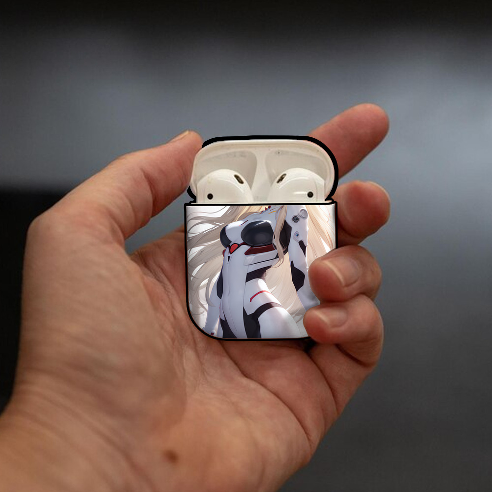 EVA 新世紀エヴァンゲリオン AirPods 第2世代保護ケース ハードシェル ブラック 耐衝撃・防指紋・カラビナ付き
