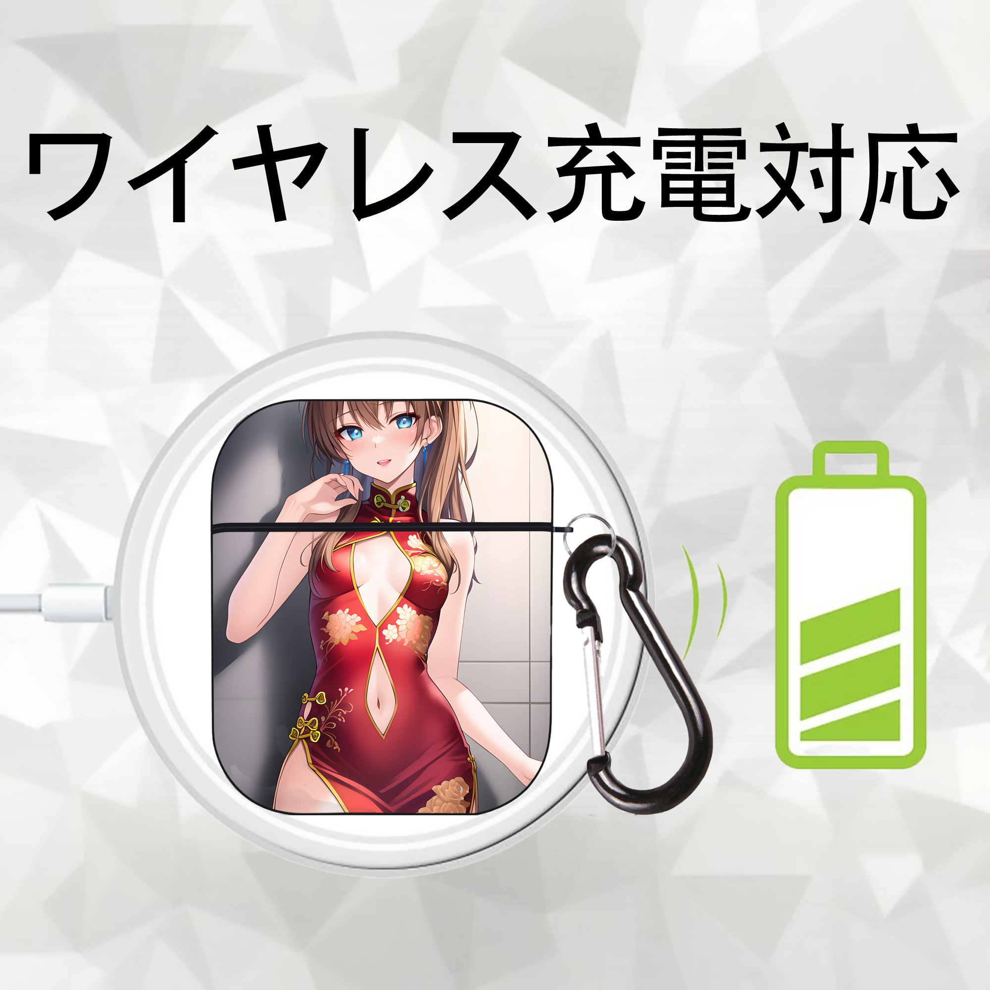 EVA 新世紀エヴァンゲリオン AirPods 第2世代保護ケース ハードシェル ブラック 耐衝撃・防指紋・カラビナ付き