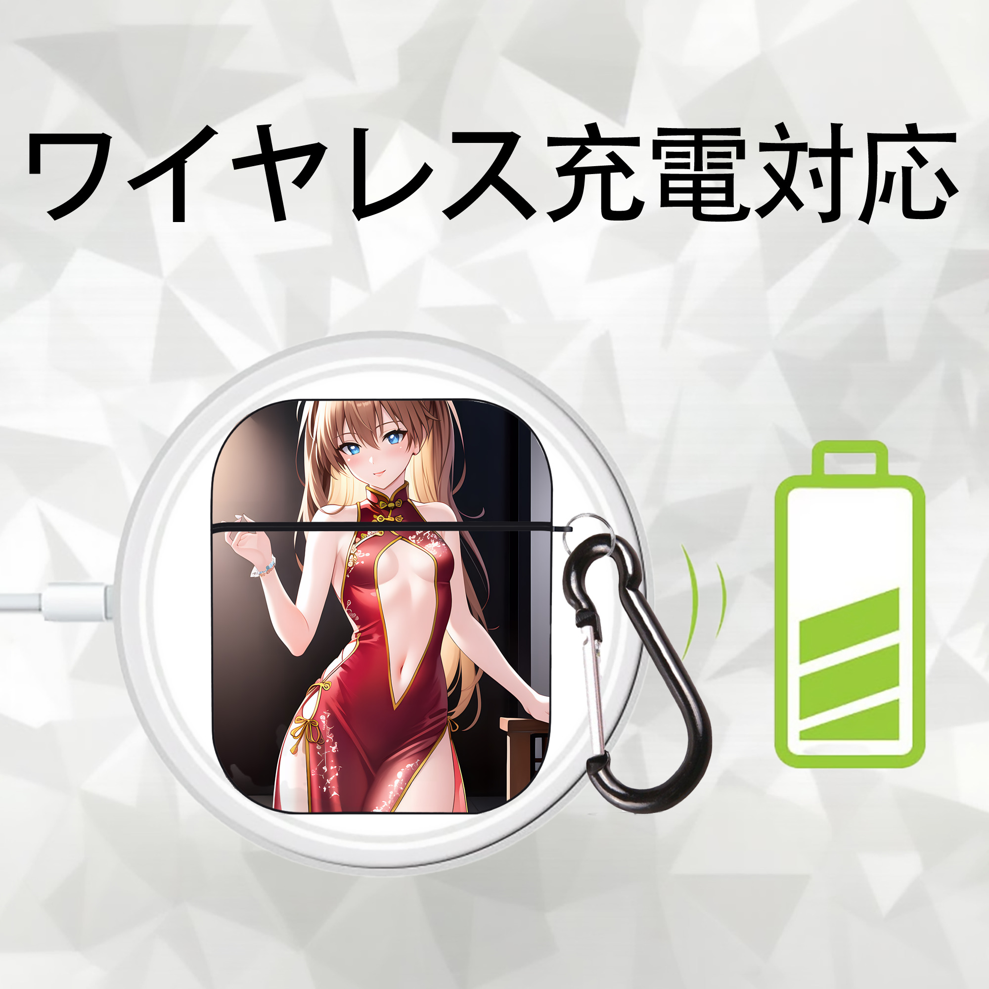 EVA 新世紀エヴァンゲリオン AirPods 第2世代保護ケース ハードシェル ブラック 耐衝撃・防指紋・カラビナ付き