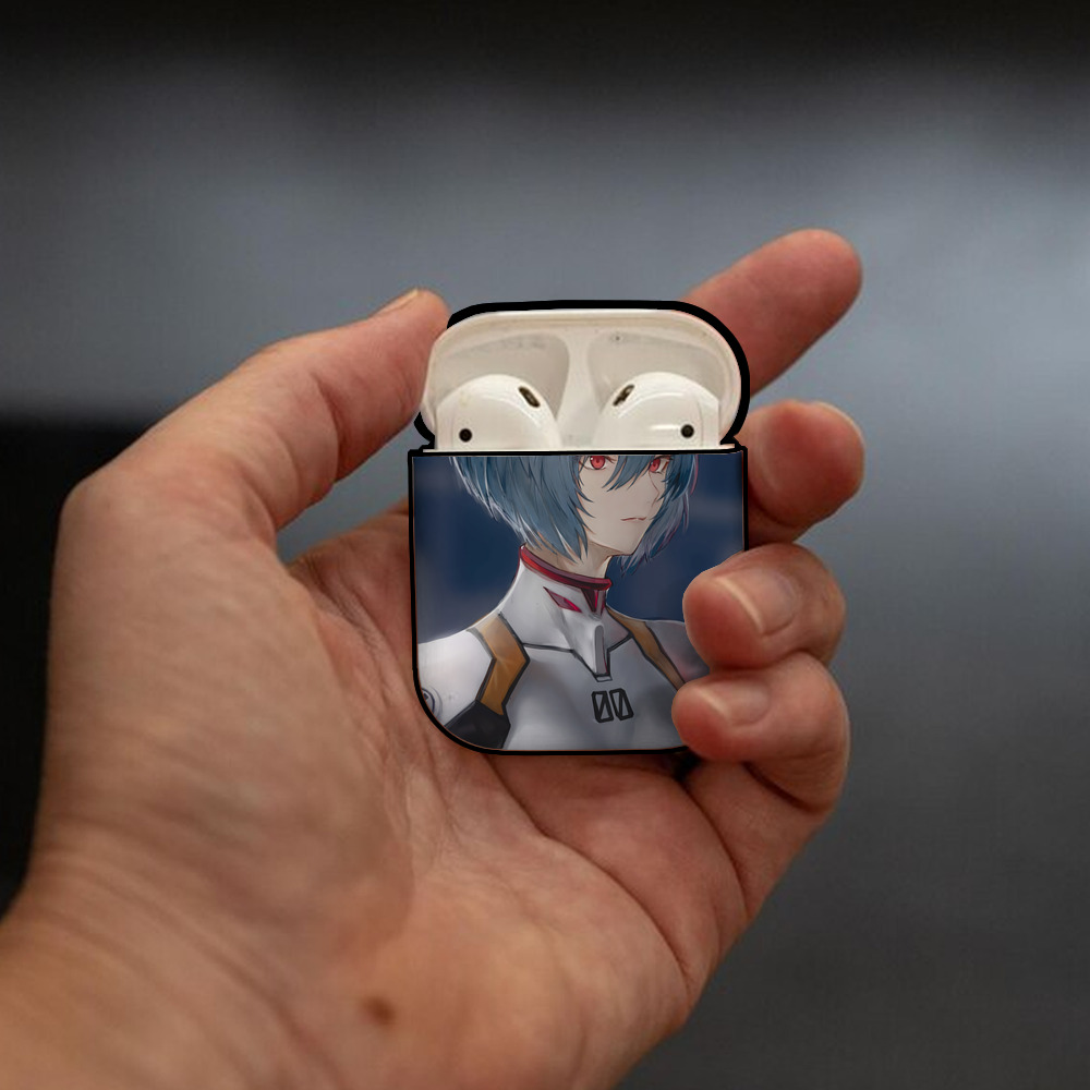 EVA 新世紀エヴァンゲリオン AirPods 第2世代保護ケース ハードシェル ブラック 耐衝撃・防指紋・カラビナ付き