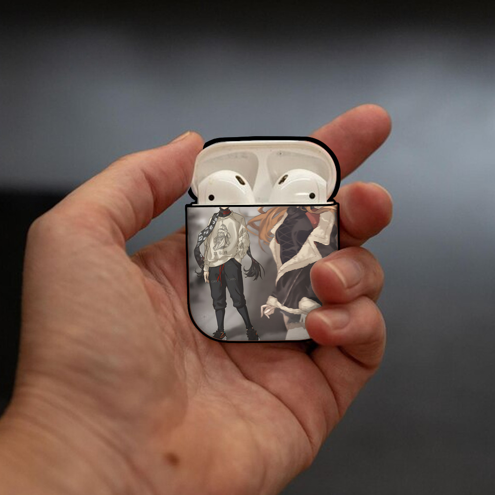 EVA 新世紀エヴァンゲリオン AirPods 第2世代保護ケース ハードシェル ブラック 耐衝撃・防指紋・カラビナ付き