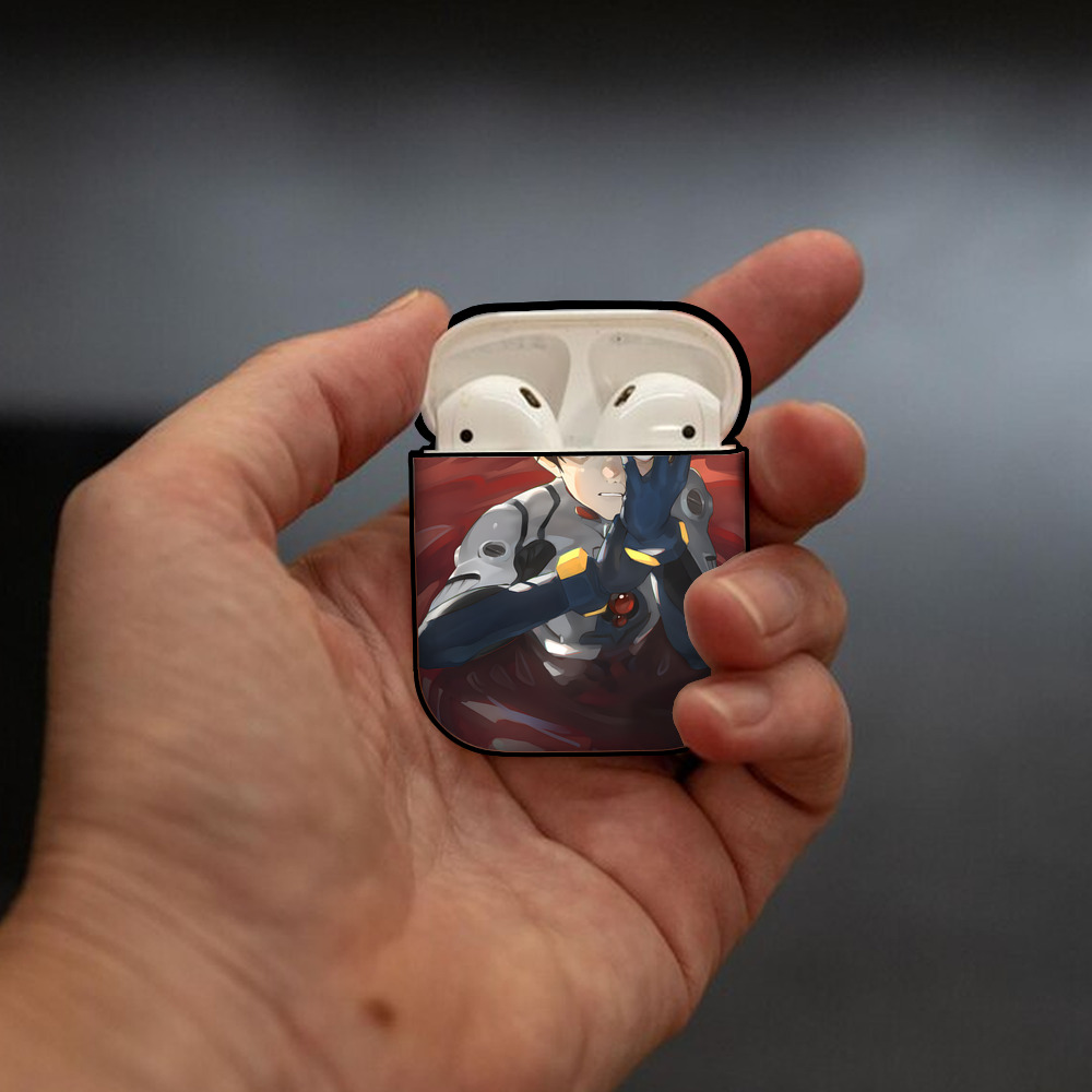 EVA 新世紀エヴァンゲリオン AirPods 第2世代保護ケース ハードシェル ブラック 耐衝撃・防指紋・カラビナ付き
