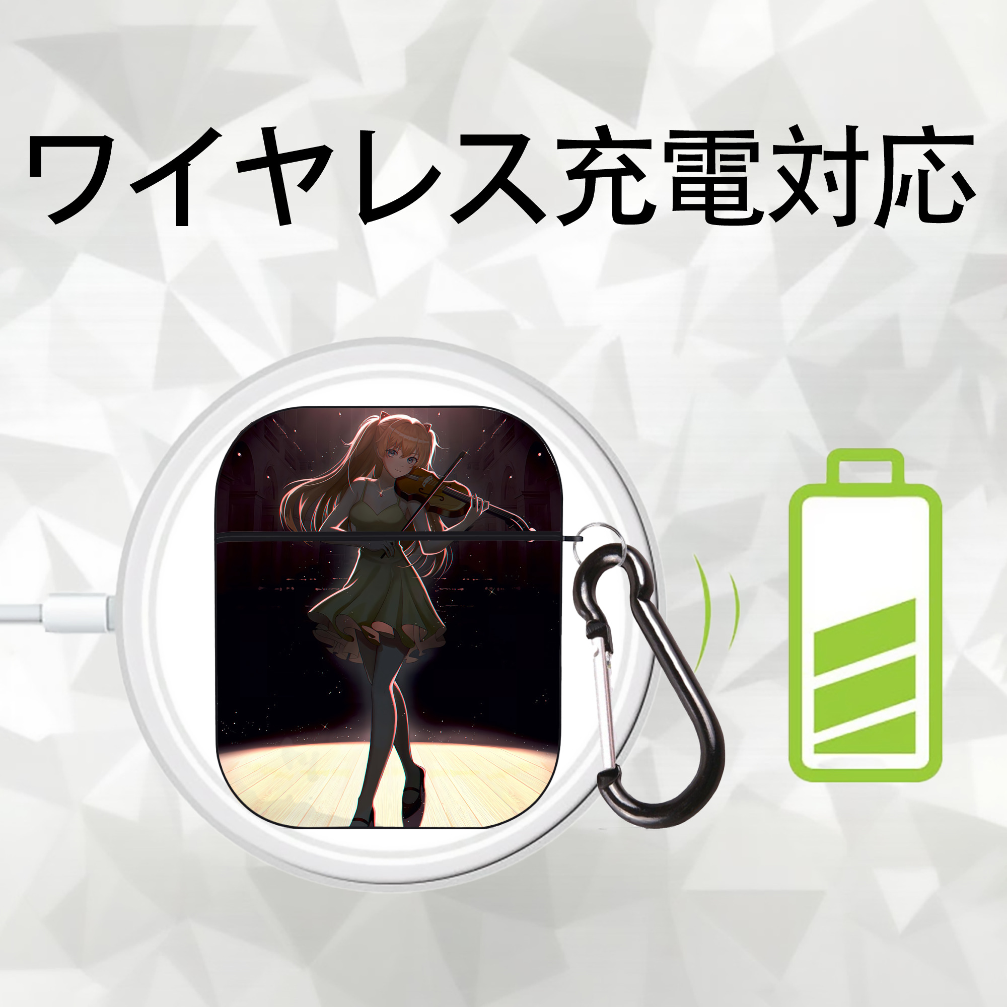 EVA 新世紀エヴァンゲリオン AirPods 第2世代保護ケース ハードシェル ブラック 耐衝撃・防指紋・カラビナ付き