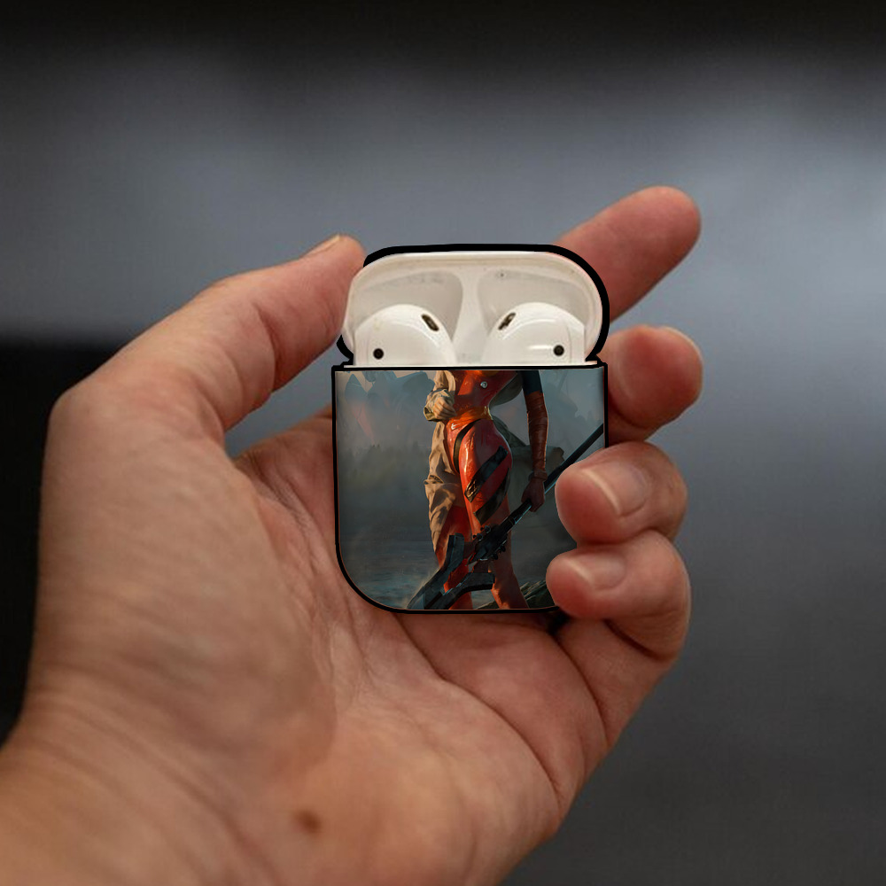 EVA 新世紀エヴァンゲリオン AirPods 第2世代保護ケース ハードシェル ブラック 耐衝撃・防指紋・カラビナ付き