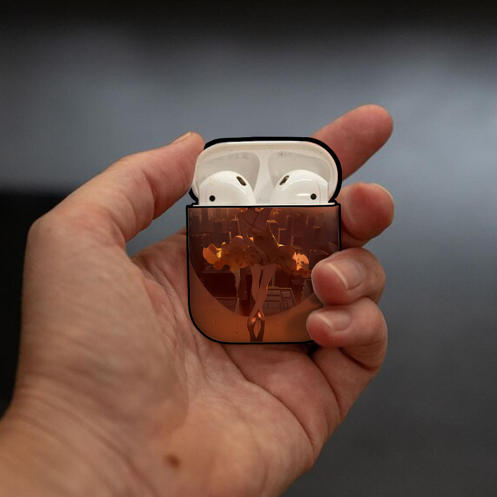 EVA 新世紀エヴァンゲリオン AirPods 第2世代保護ケース ハードシェル ブラック 耐衝撃・防指紋・カラビナ付き
