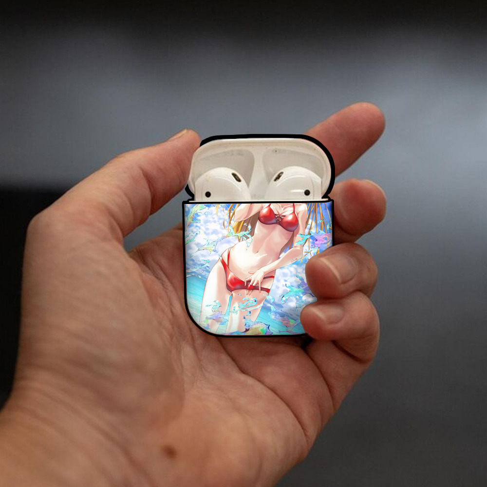 EVA 新世紀エヴァンゲリオン AirPods 第2世代保護ケース ハードシェル ブラック 耐衝撃・防指紋・カラビナ付き