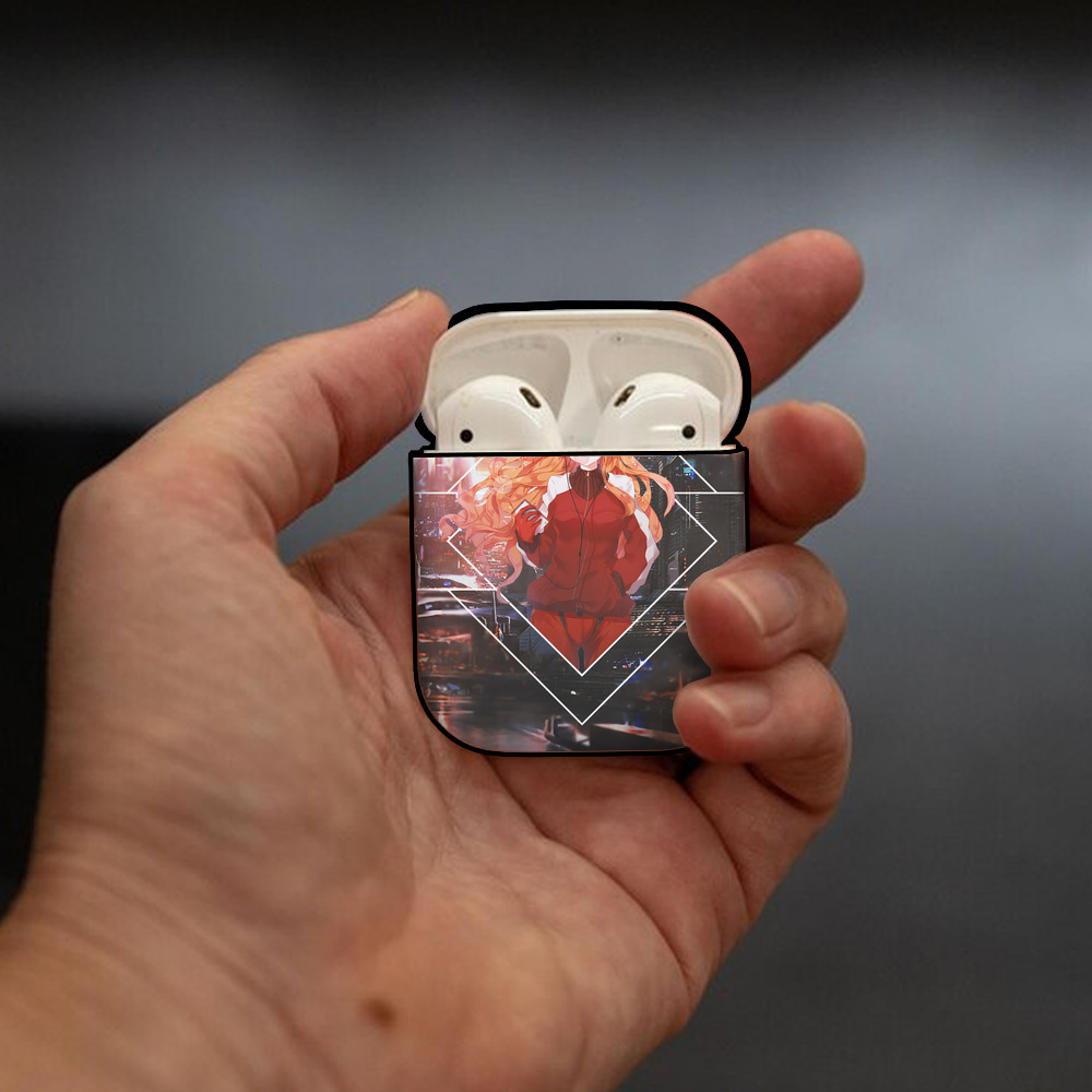EVA 新世紀エヴァンゲリオン AirPods 第2世代保護ケース ハードシェル ブラック 耐衝撃・防指紋・カラビナ付き