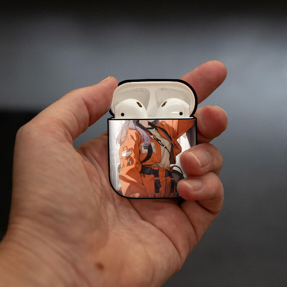 EVA 新世紀エヴァンゲリオン AirPods 第2世代保護ケース ハードシェル ブラック 耐衝撃・防指紋・カラビナ付き