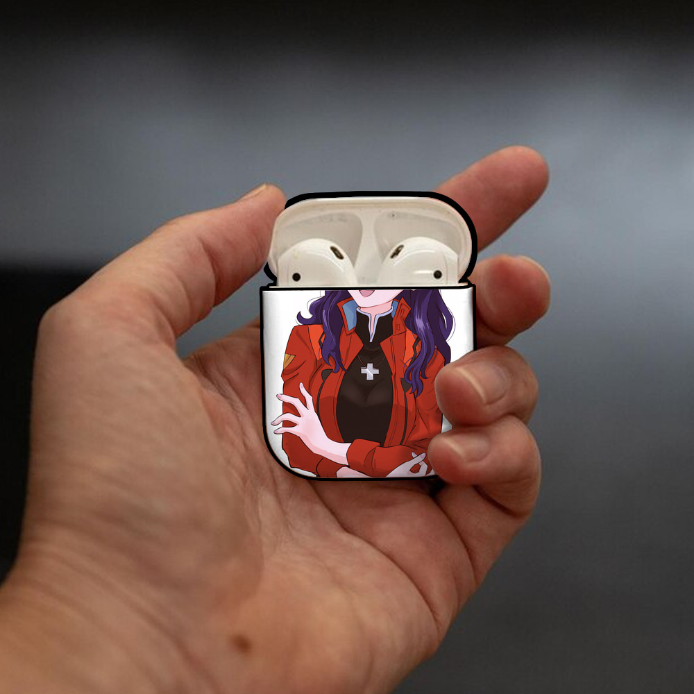 EVA 新世紀エヴァンゲリオン AirPods 第2世代保護ケース ハードシェル ブラック 耐衝撃・防指紋・カラビナ付き