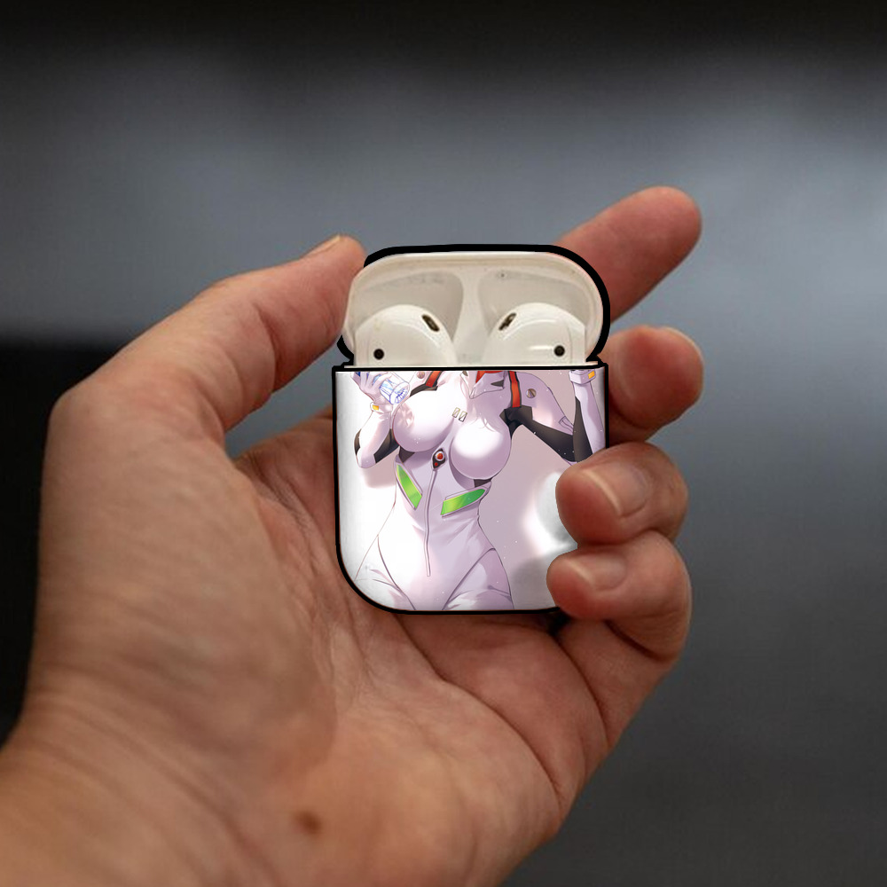 EVA 新世紀エヴァンゲリオン AirPods 第2世代保護ケース ハードシェル ブラック 耐衝撃・防指紋・カラビナ付き