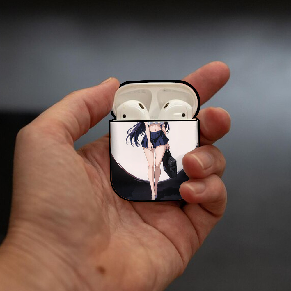 EVA 新世紀エヴァンゲリオン AirPods 第2世代保護ケース ハードシェル ブラック 耐衝撃・防指紋・カラビナ付き