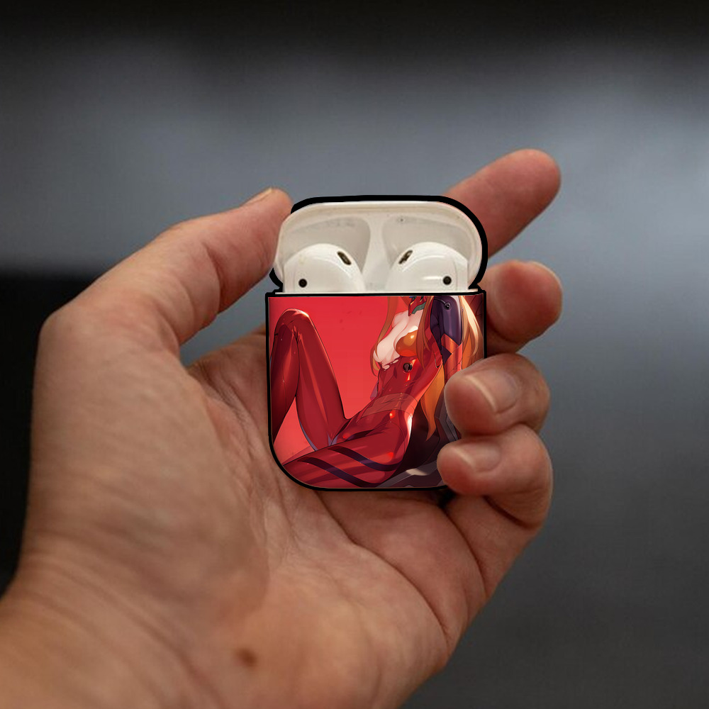 EVA 新世紀エヴァンゲリオン AirPods 第2世代保護ケース ハードシェル ブラック 耐衝撃・防指紋・カラビナ付き