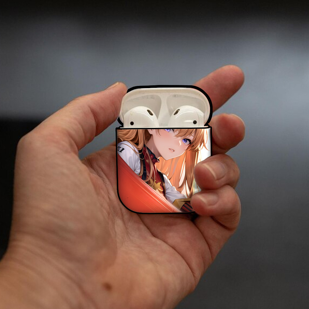 EVA 新世紀エヴァンゲリオン AirPods 第2世代保護ケース ハードシェル ブラック 耐衝撃・防指紋・カラビナ付き