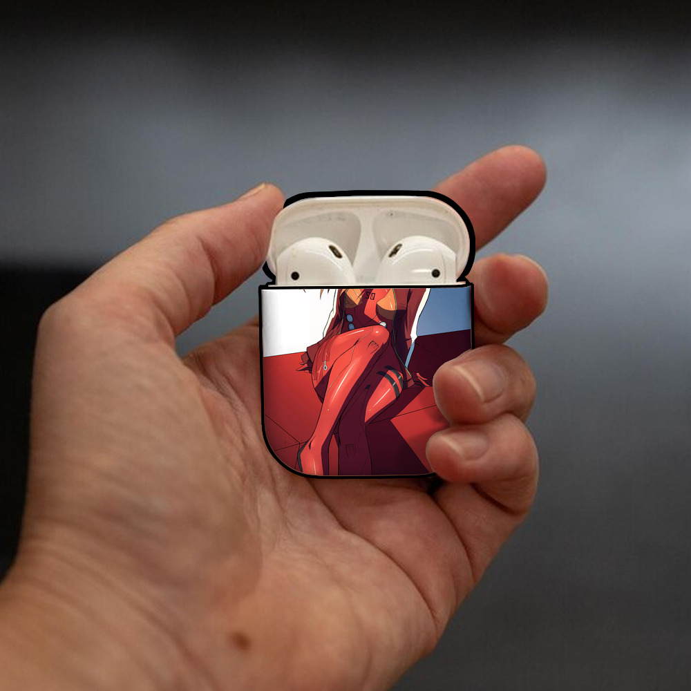 EVA 新世紀エヴァンゲリオン AirPods 第2世代保護ケース ハードシェル ブラック 耐衝撃・防指紋・カラビナ付き