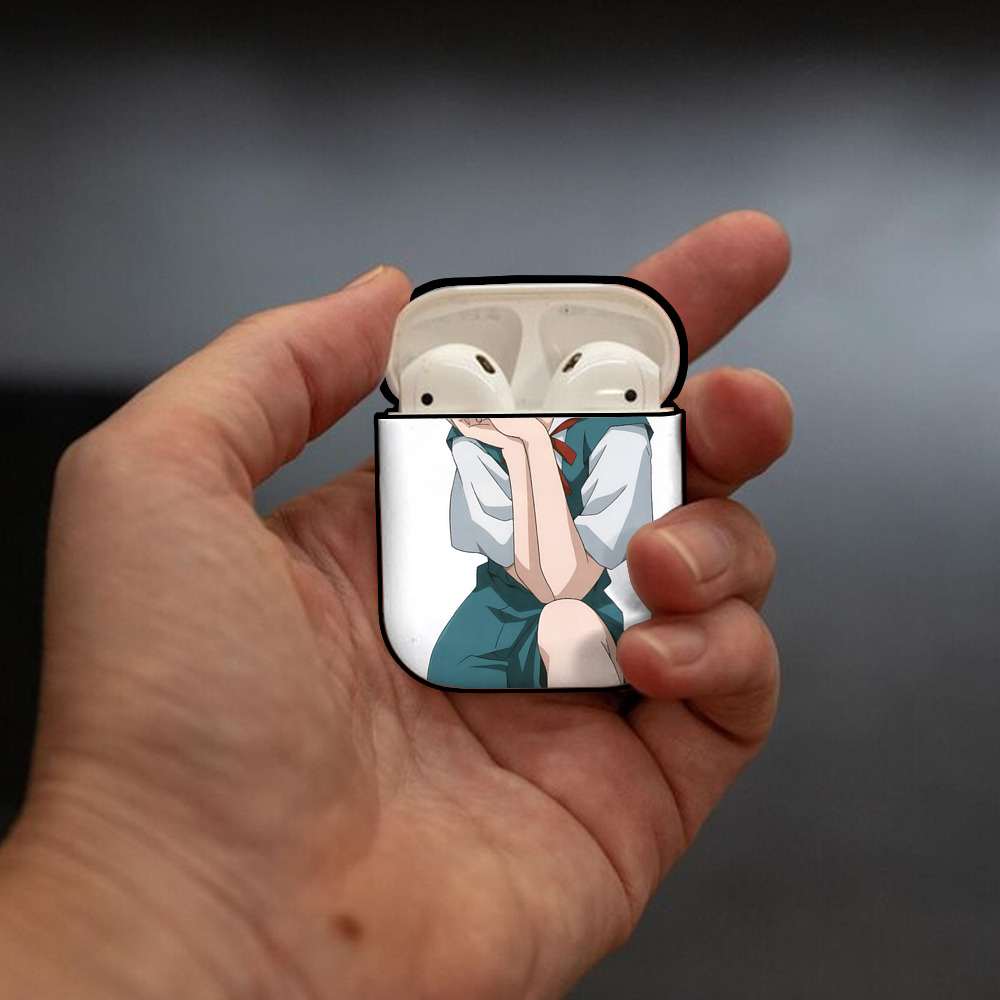 EVA 新世紀エヴァンゲリオン AirPods 第2世代保護ケース ハードシェル ブラック 耐衝撃・防指紋・カラビナ付き