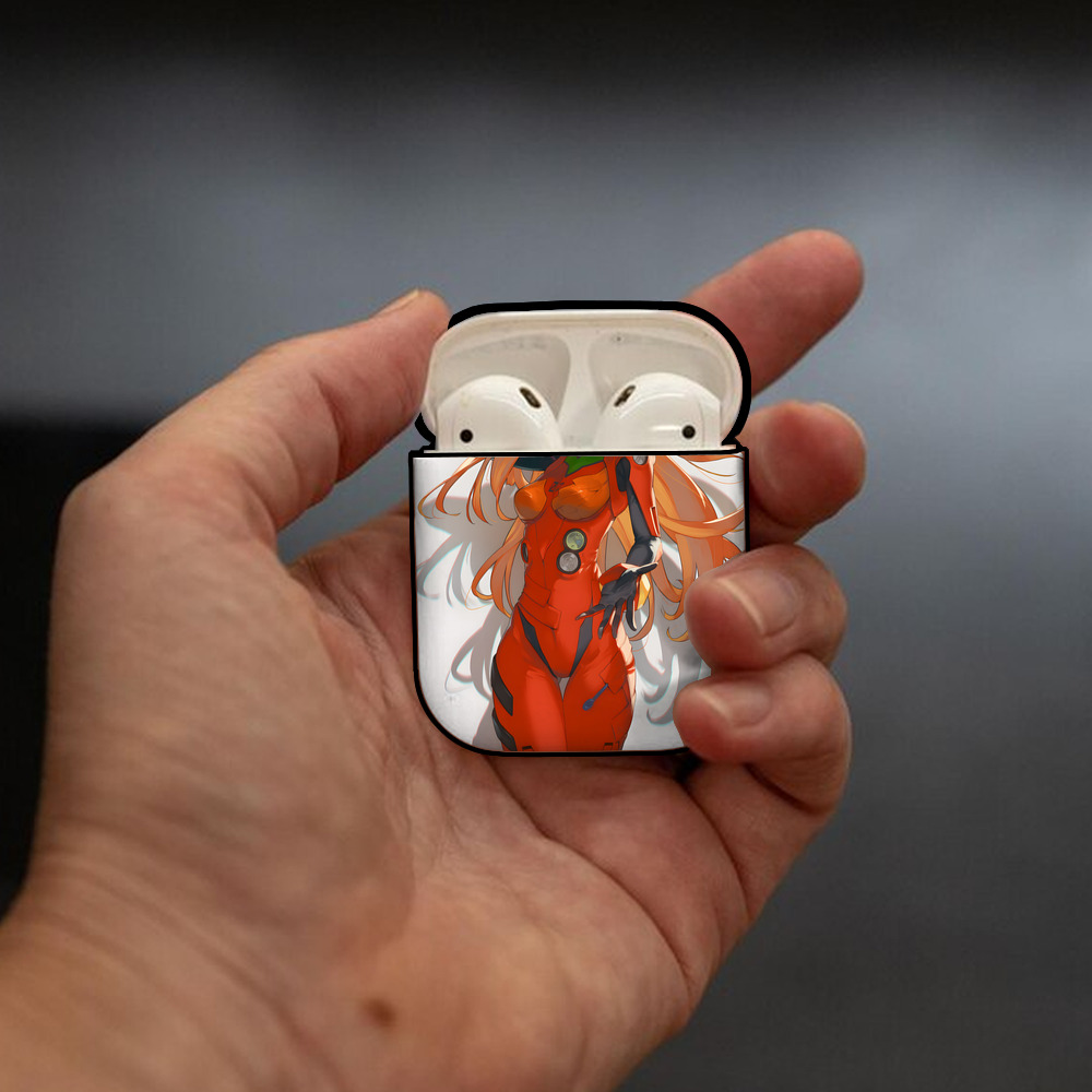 EVA 新世紀エヴァンゲリオン AirPods 第2世代保護ケース ハードシェル ブラック 耐衝撃・防指紋・カラビナ付き