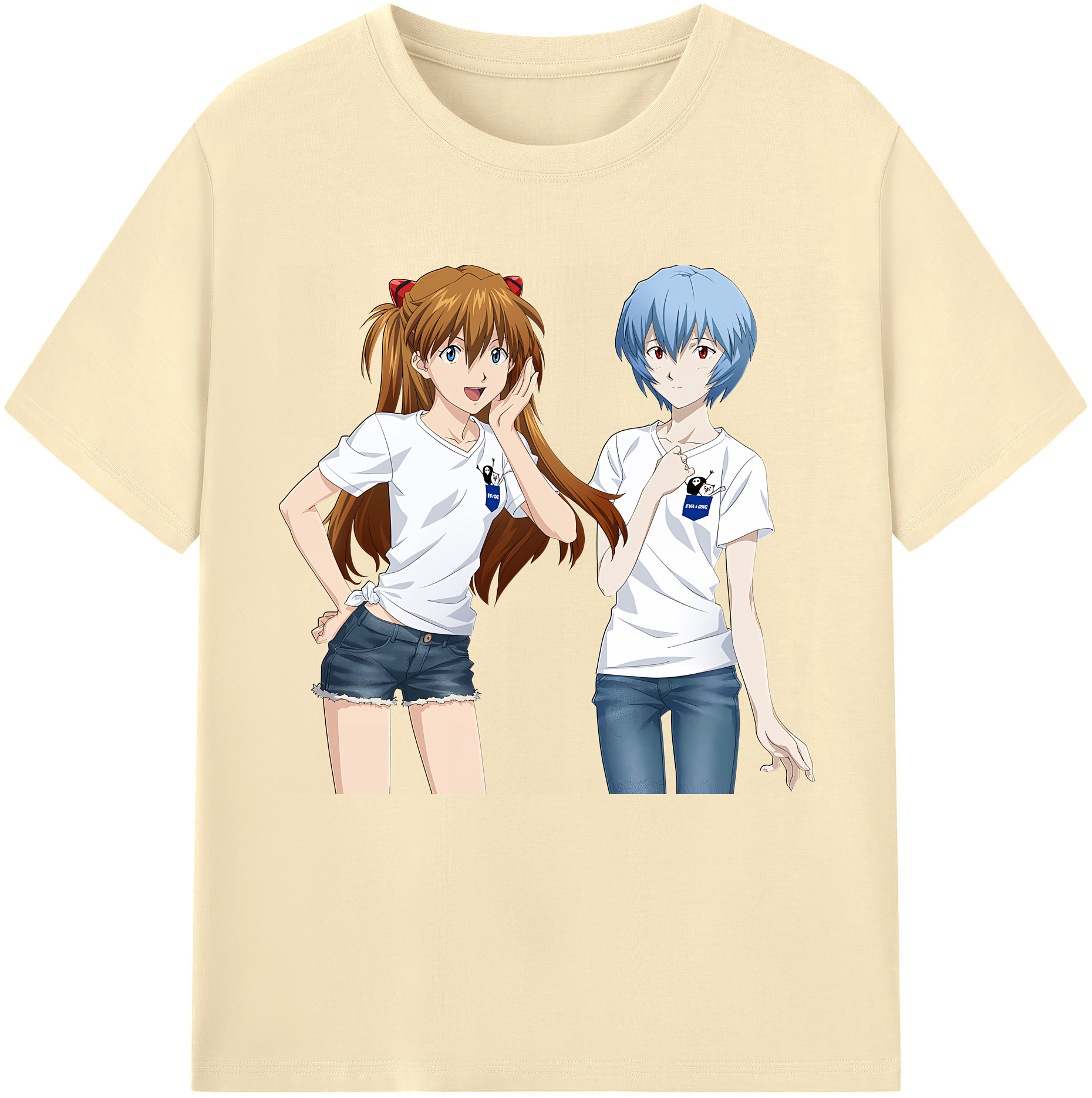 （画像用） EVA 新世紀エヴァンゲリオン 綿100％半袖Tシャツ（フロントプリント）