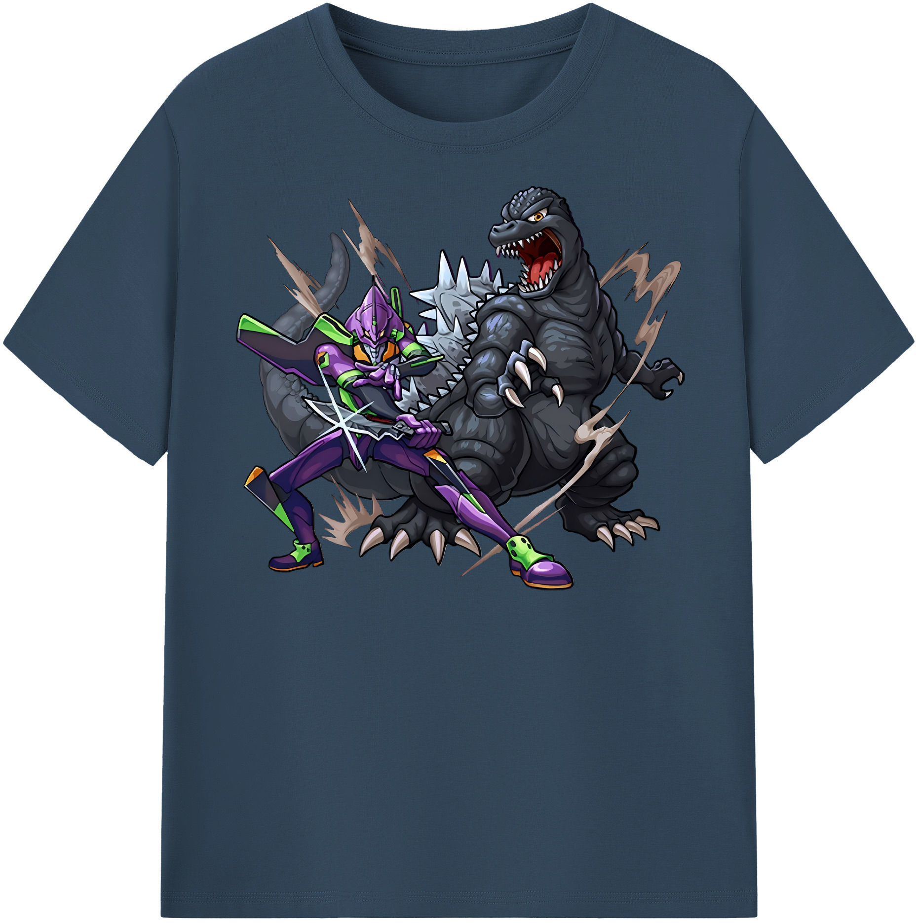 （画像用） EVA 新世紀エヴァンゲリオン 綿100％半袖Tシャツ（フロントプリント）
