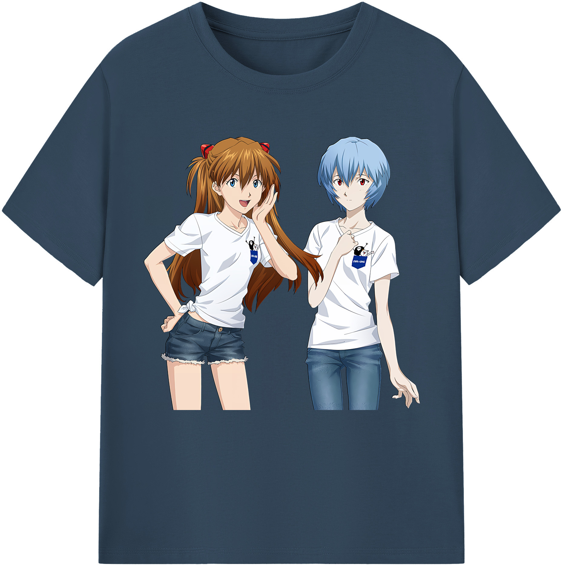 （画像用） EVA 新世紀エヴァンゲリオン 綿100％半袖Tシャツ（フロントプリント）