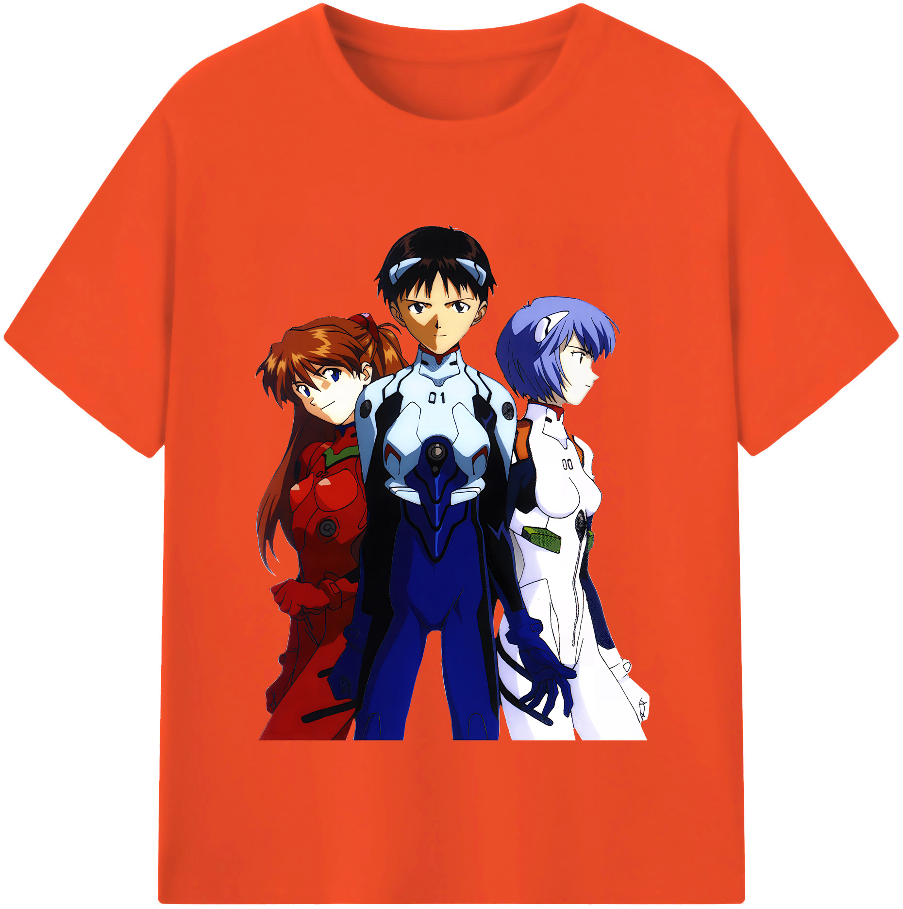 （画像用） EVA 新世紀エヴァンゲリオン 綿100％半袖Tシャツ（フロントプリント）