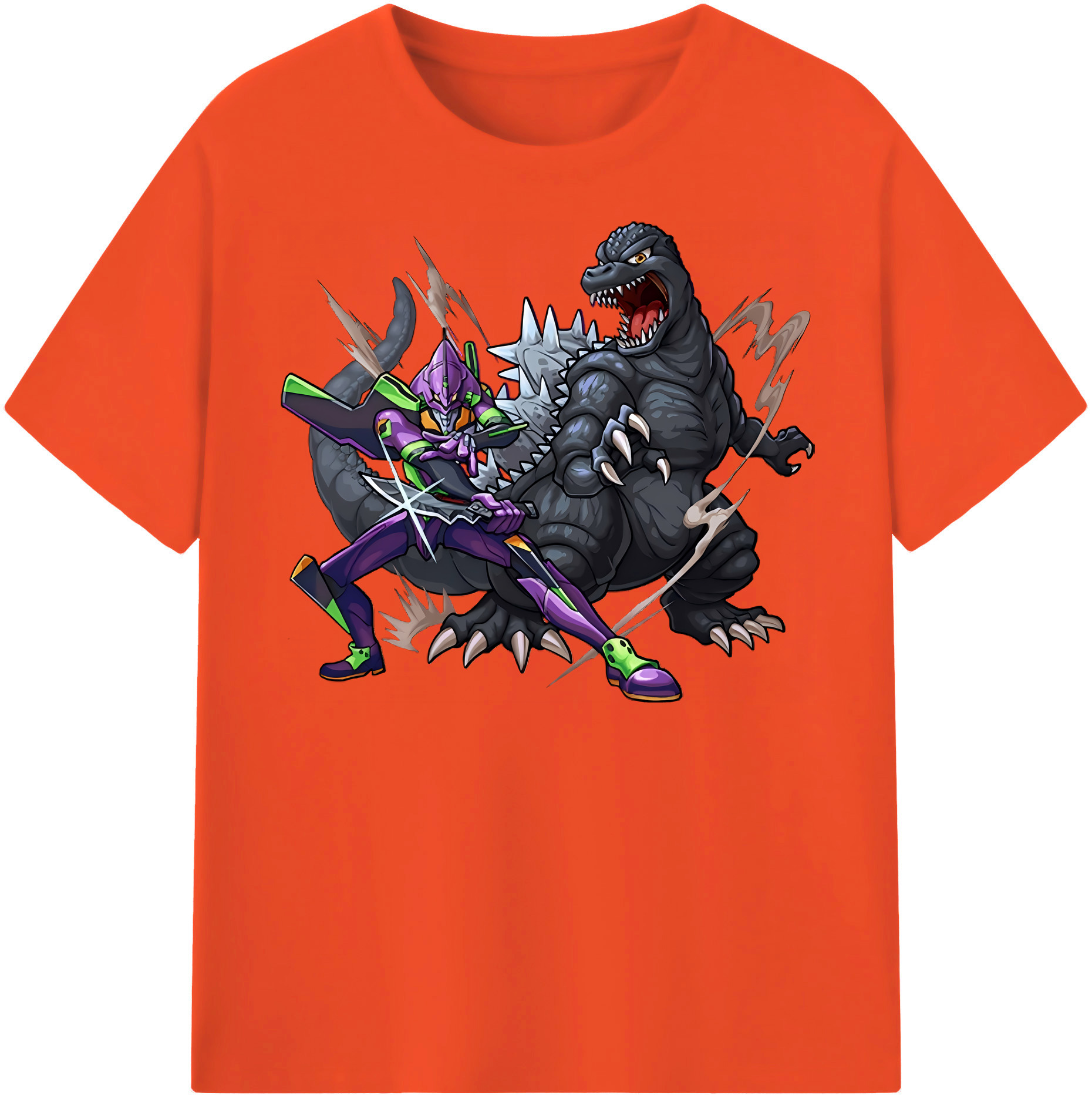 （画像用） EVA 新世紀エヴァンゲリオン 綿100％半袖Tシャツ（フロントプリント）