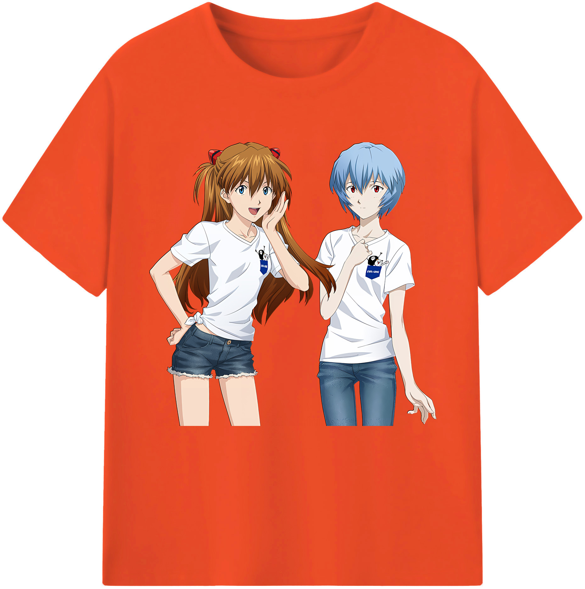 （画像用） EVA 新世紀エヴァンゲリオン 綿100％半袖Tシャツ（フロントプリント）
