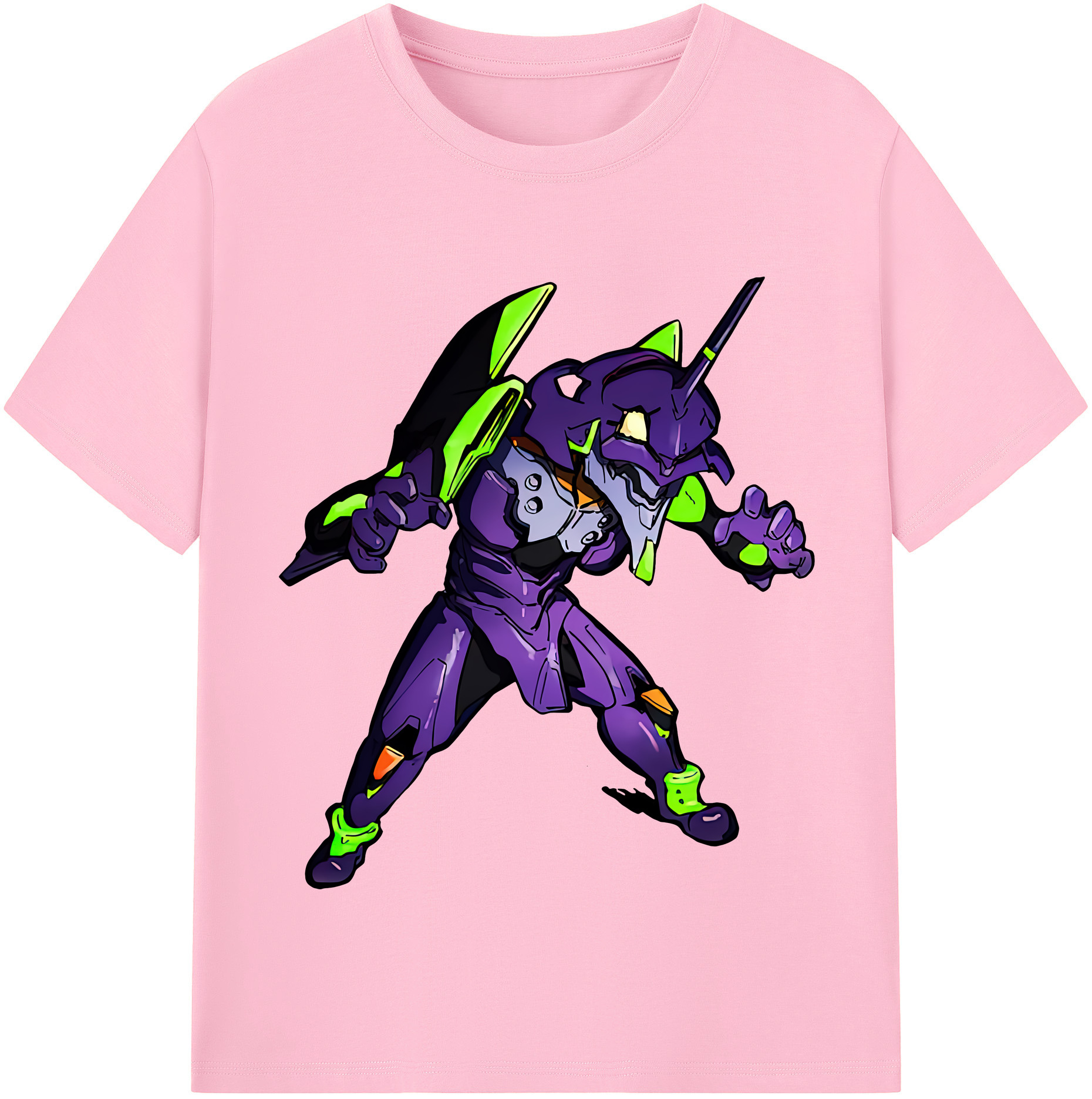 （画像用） EVA 新世紀エヴァンゲリオン 綿100％半袖Tシャツ（フロントプリント）
