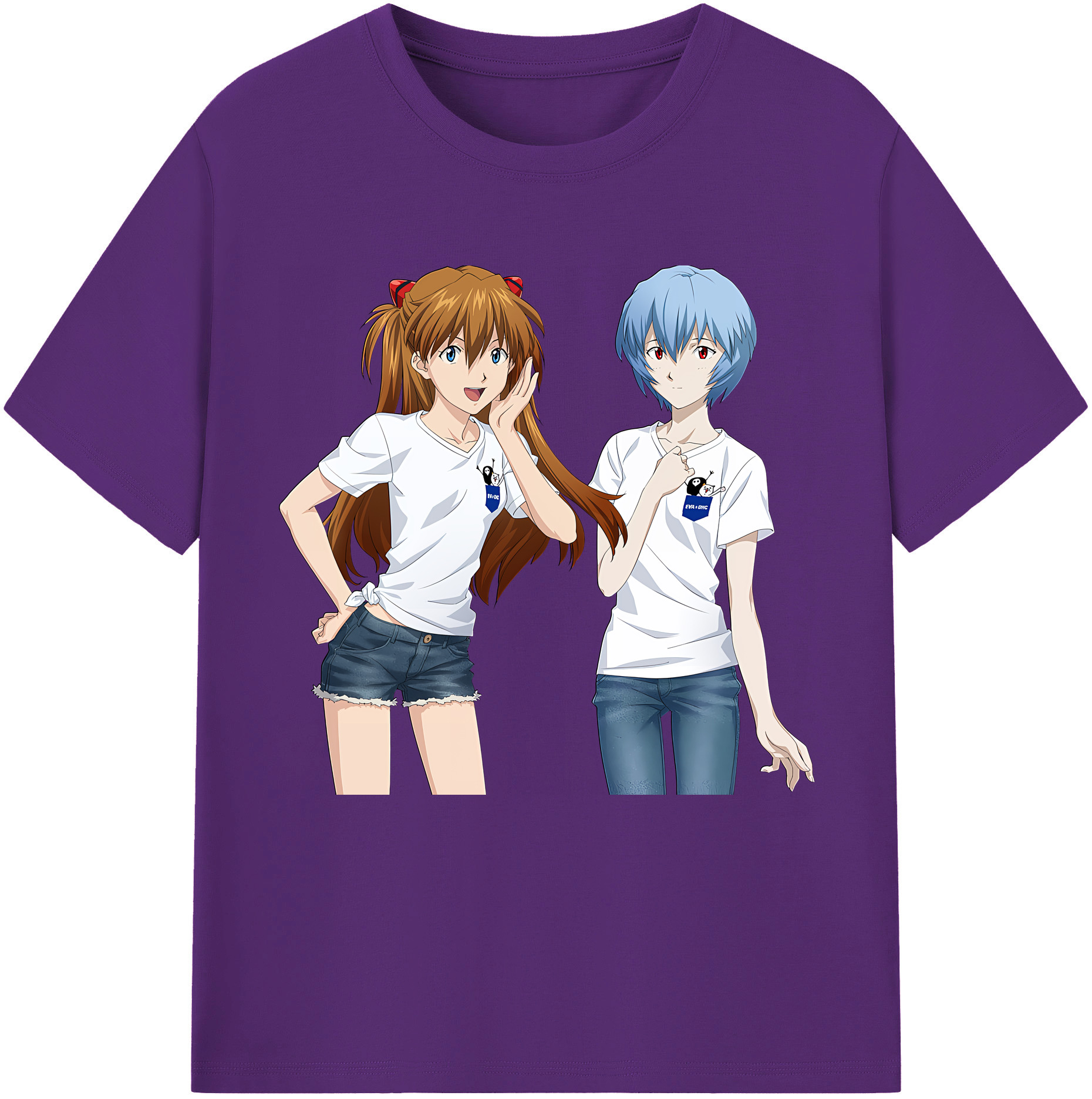 （画像用） EVA 新世紀エヴァンゲリオン 綿100％半袖Tシャツ（フロントプリント）