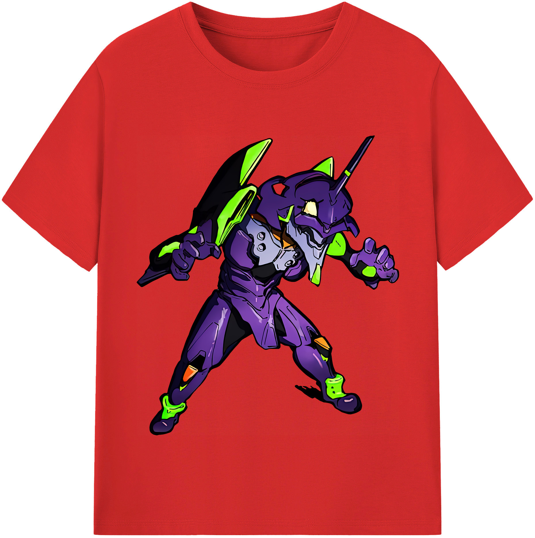 （画像用） EVA 新世紀エヴァンゲリオン 綿100％半袖Tシャツ（フロントプリント）