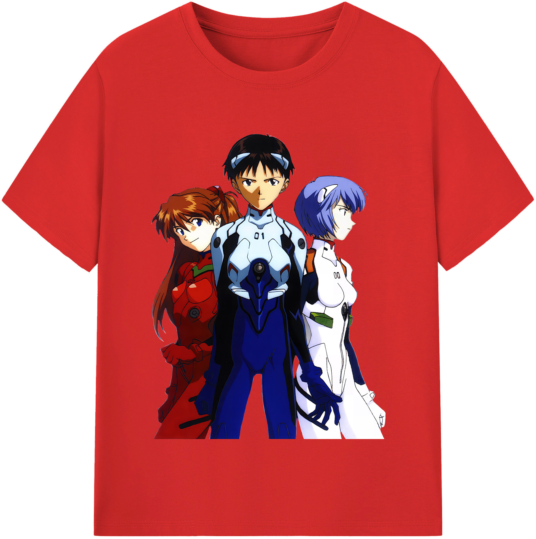 （画像用） EVA 新世紀エヴァンゲリオン 綿100％半袖Tシャツ（フロントプリント）