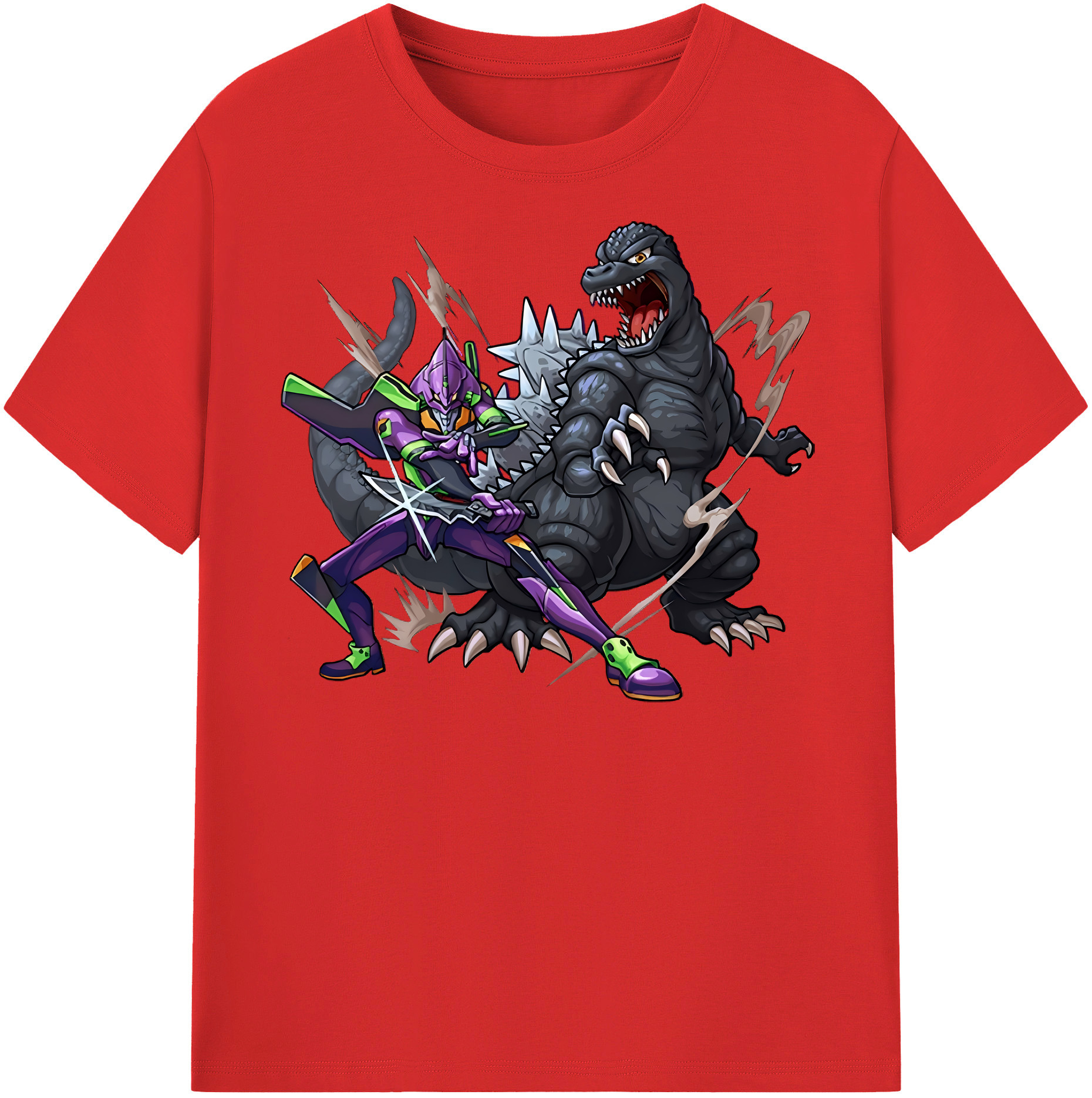 （画像用） EVA 新世紀エヴァンゲリオン 綿100％半袖Tシャツ（フロントプリント）