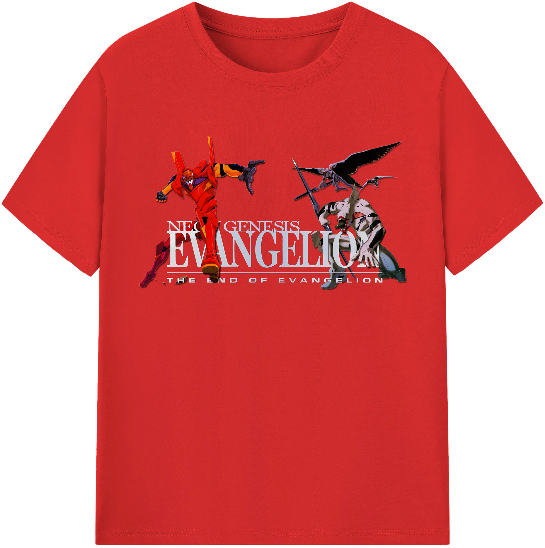（画像用） EVA 新世紀エヴァンゲリオン 綿100％半袖Tシャツ（フロントプリント）