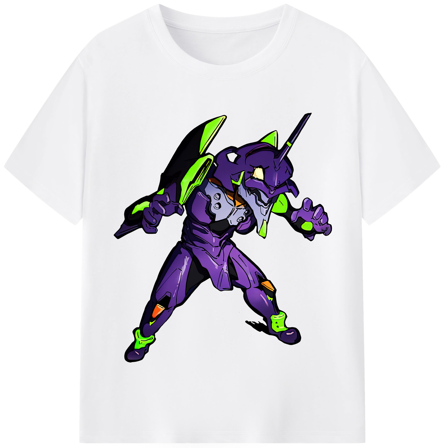 （画像用） EVA 新世紀エヴァンゲリオン 綿100％半袖Tシャツ（フロントプリント）