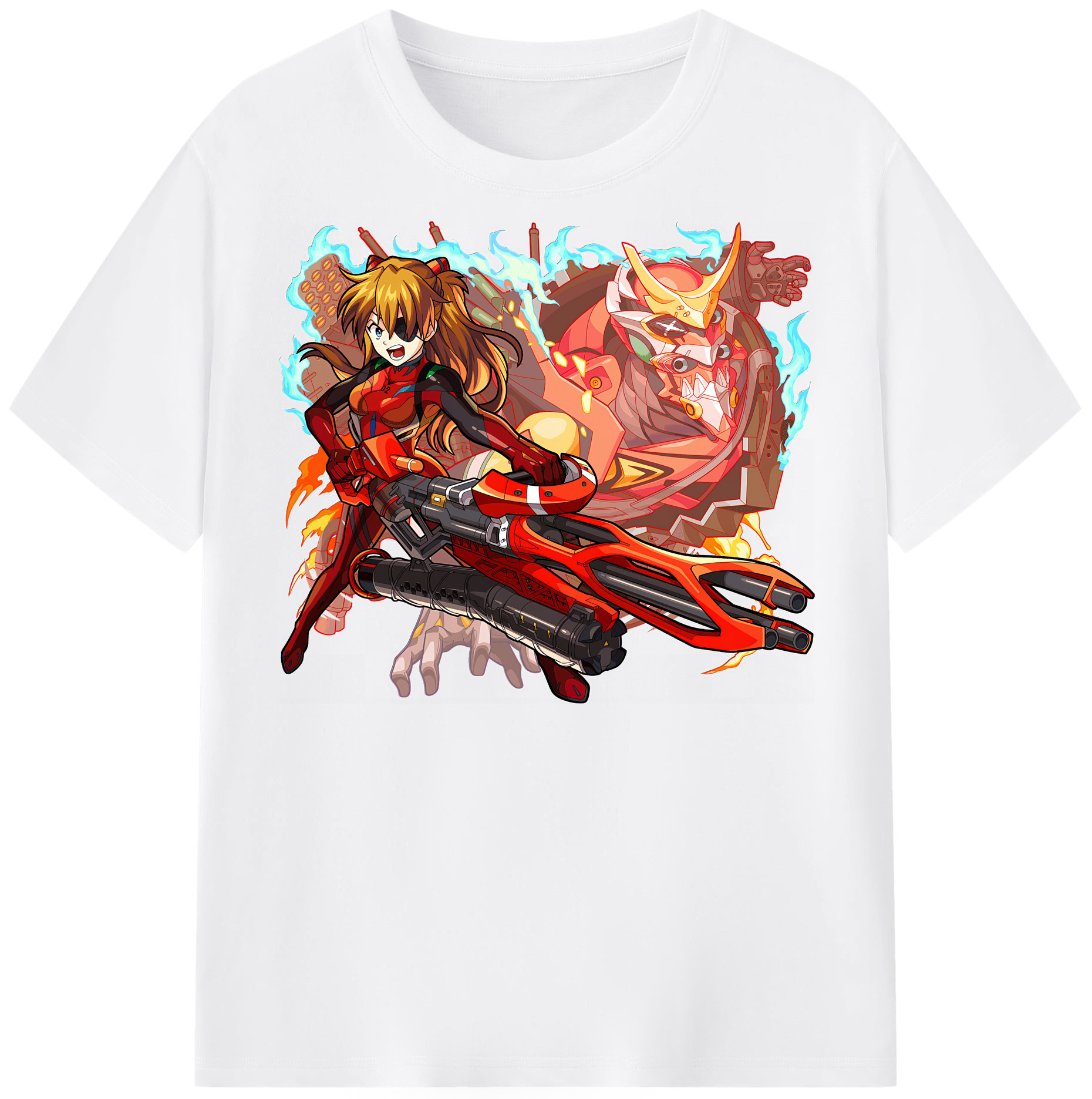 （画像用） EVA 新世紀エヴァンゲリオン 綿100％半袖Tシャツ（フロントプリント）