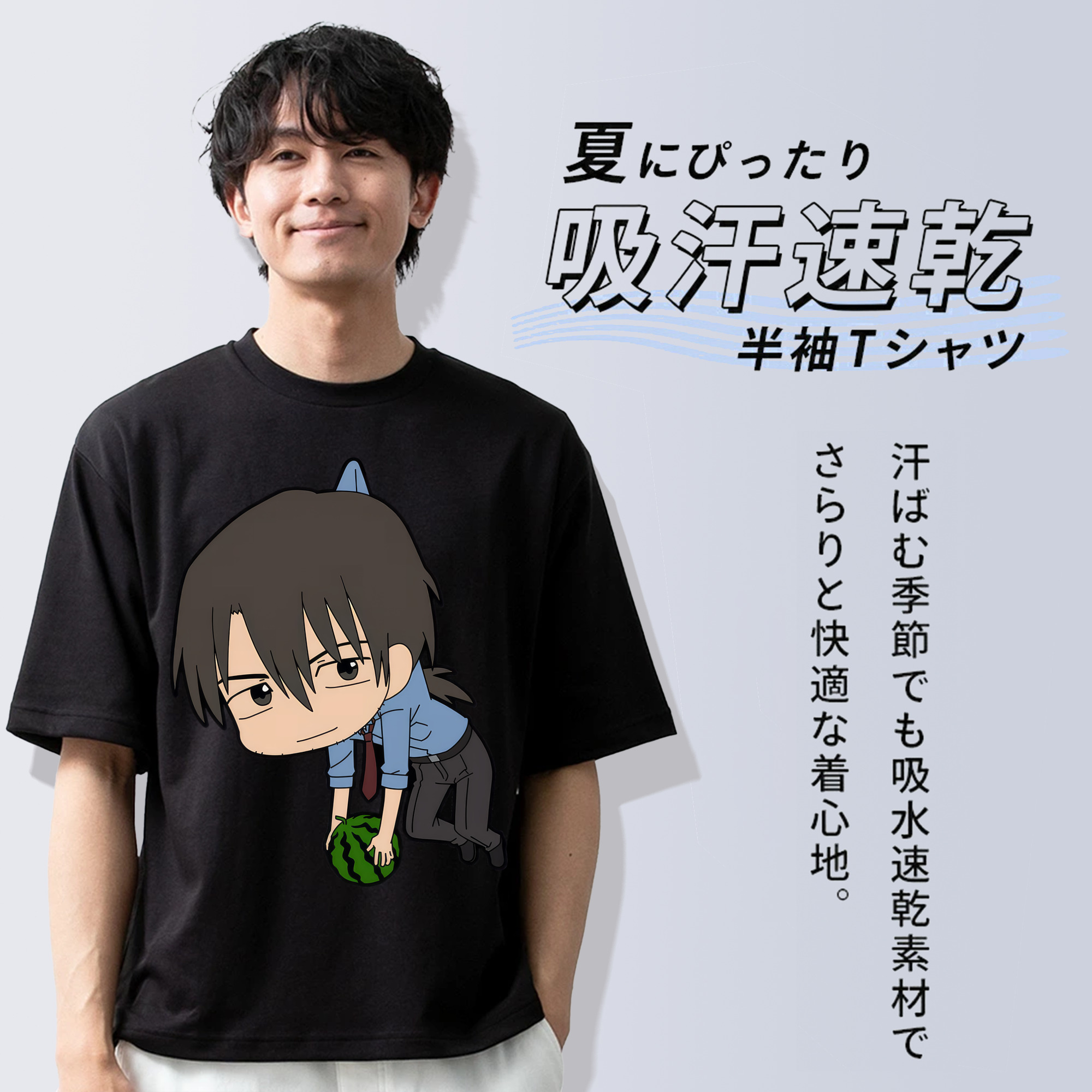 EVA 新世紀エヴァンゲリオン 綿100％半袖Tシャツ（フロントプリント）