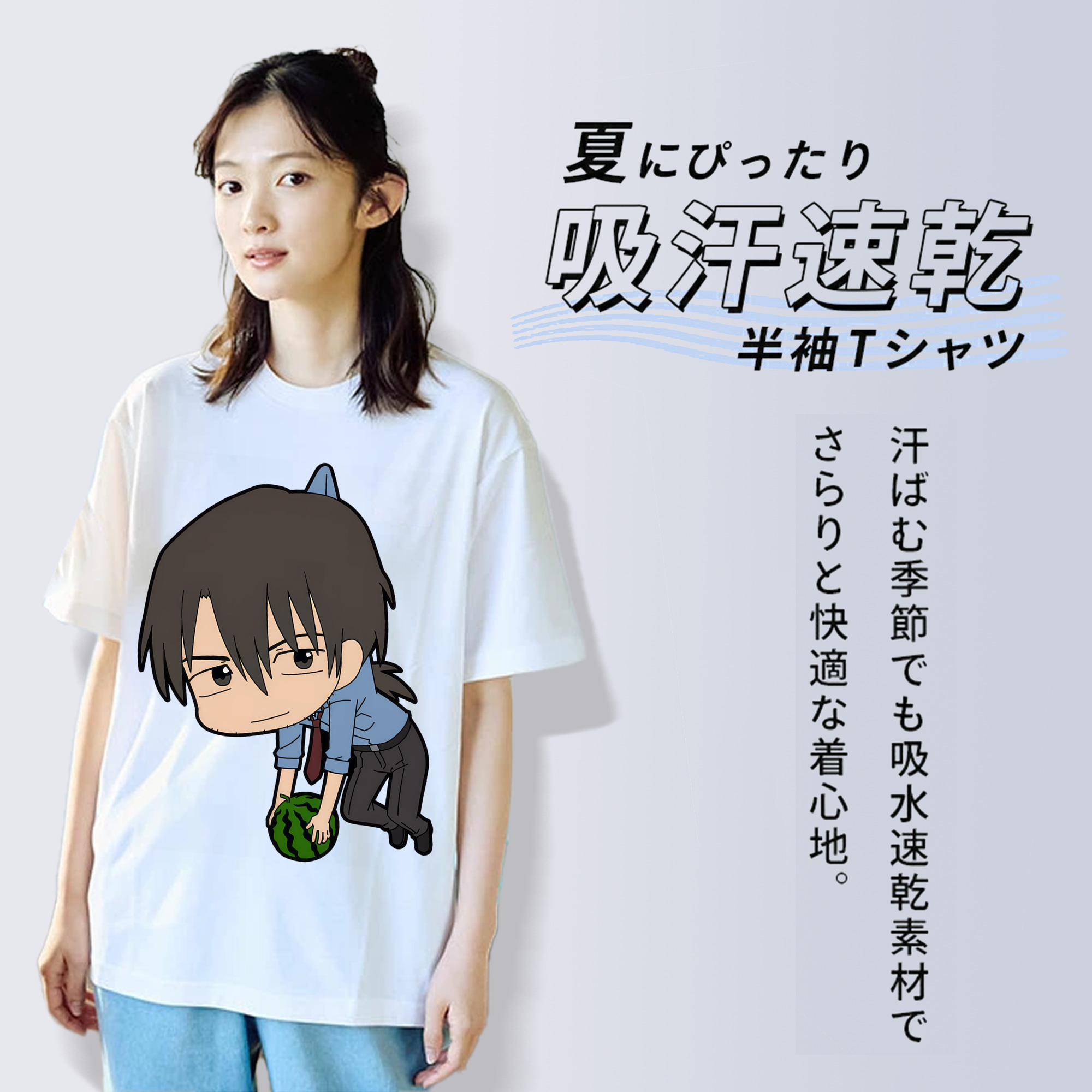 EVA 新世紀エヴァンゲリオン 綿100％半袖Tシャツ（フロントプリント）