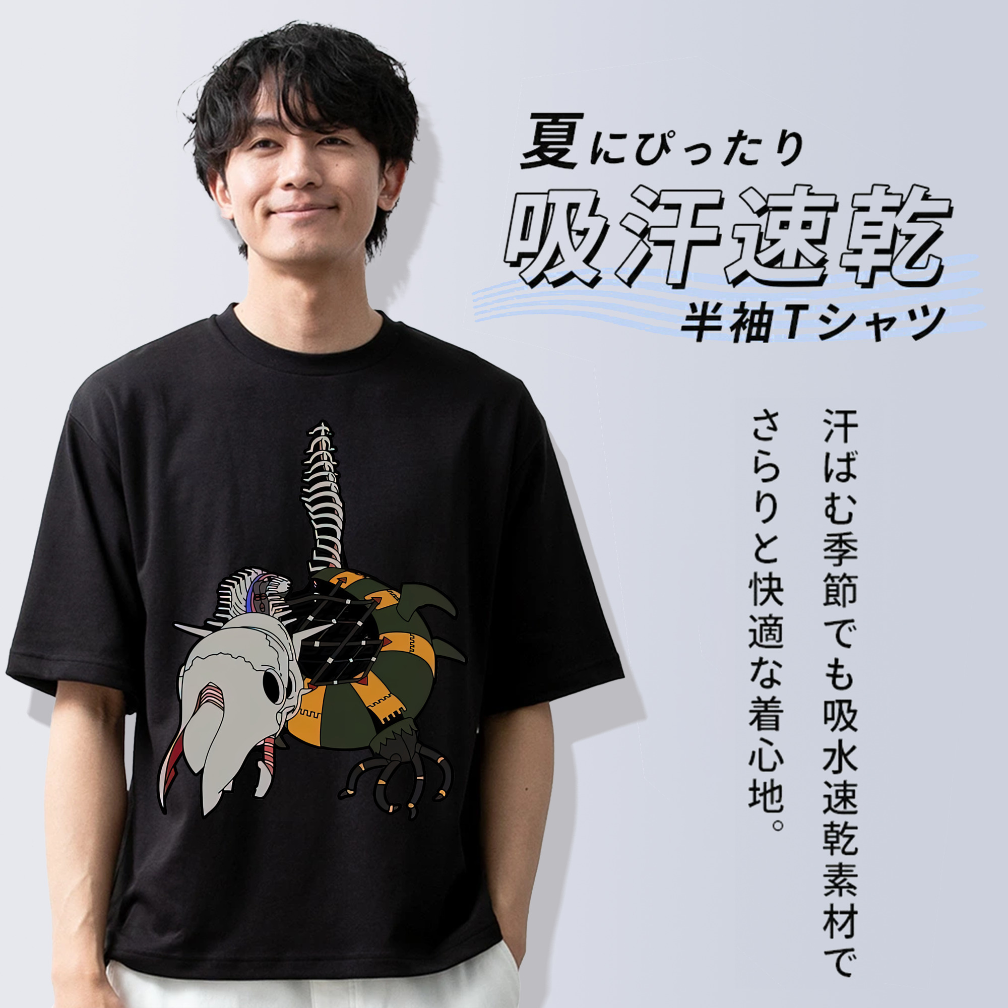 EVA 新世紀エヴァンゲリオン 綿100％半袖Tシャツ（フロントプリント）