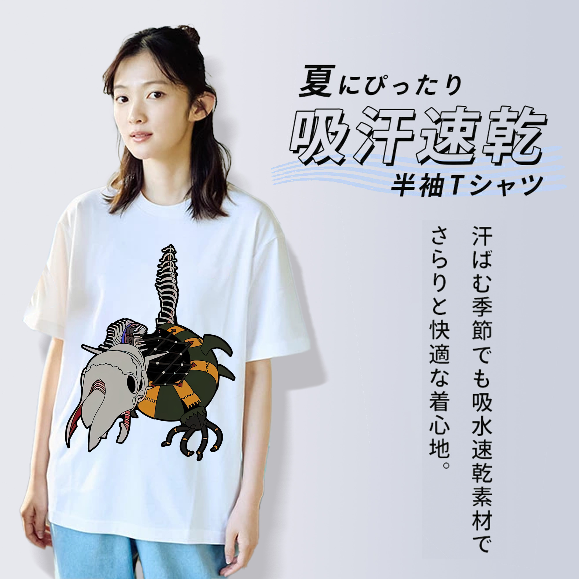 EVA 新世紀エヴァンゲリオン 綿100％半袖Tシャツ（フロントプリント）