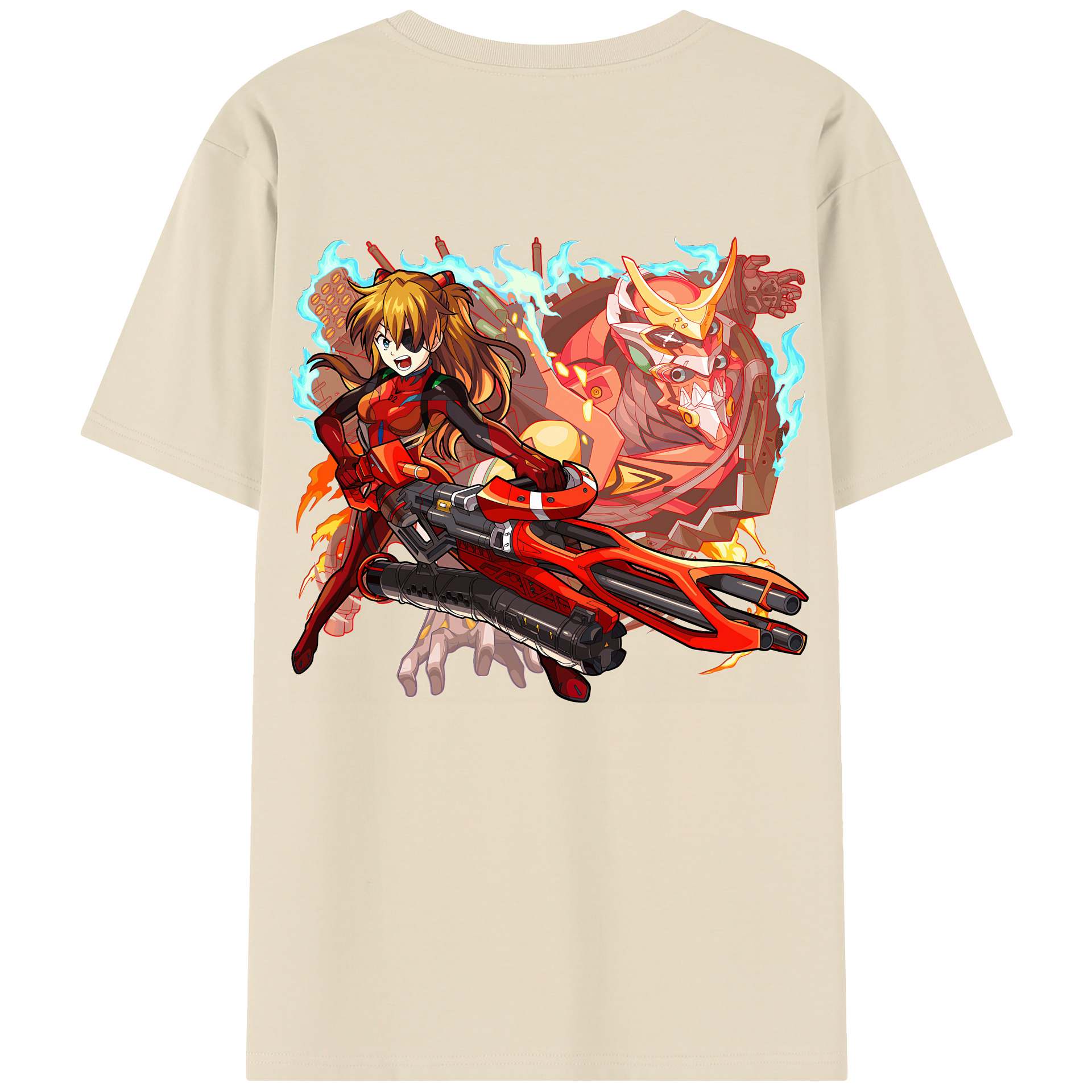 （画像用） EVA 新世紀エヴァンゲリオン 綿100％半袖Tシャツ（背面プリント）
